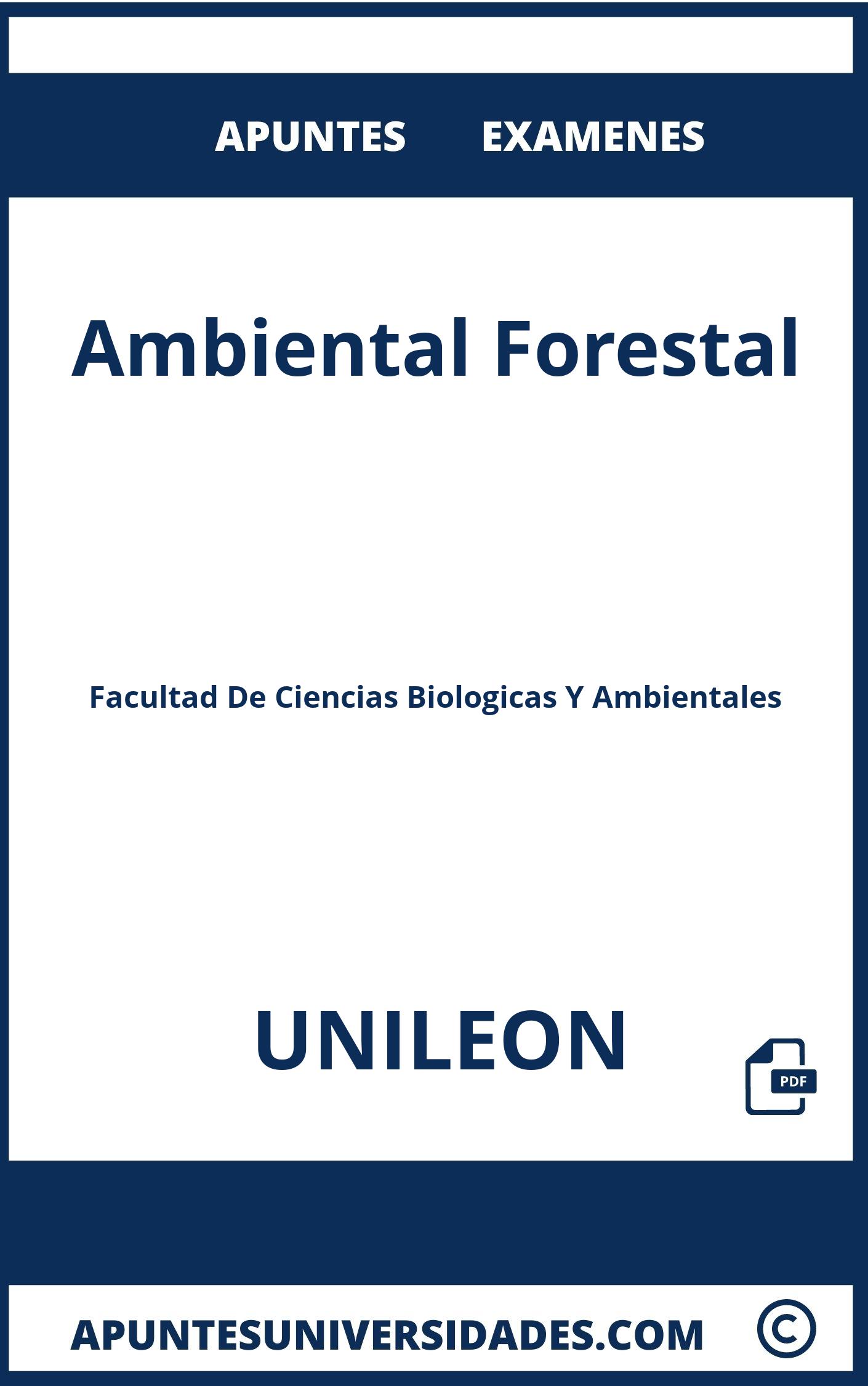 Ambiental Forestal UNILEON Examenes Apuntes