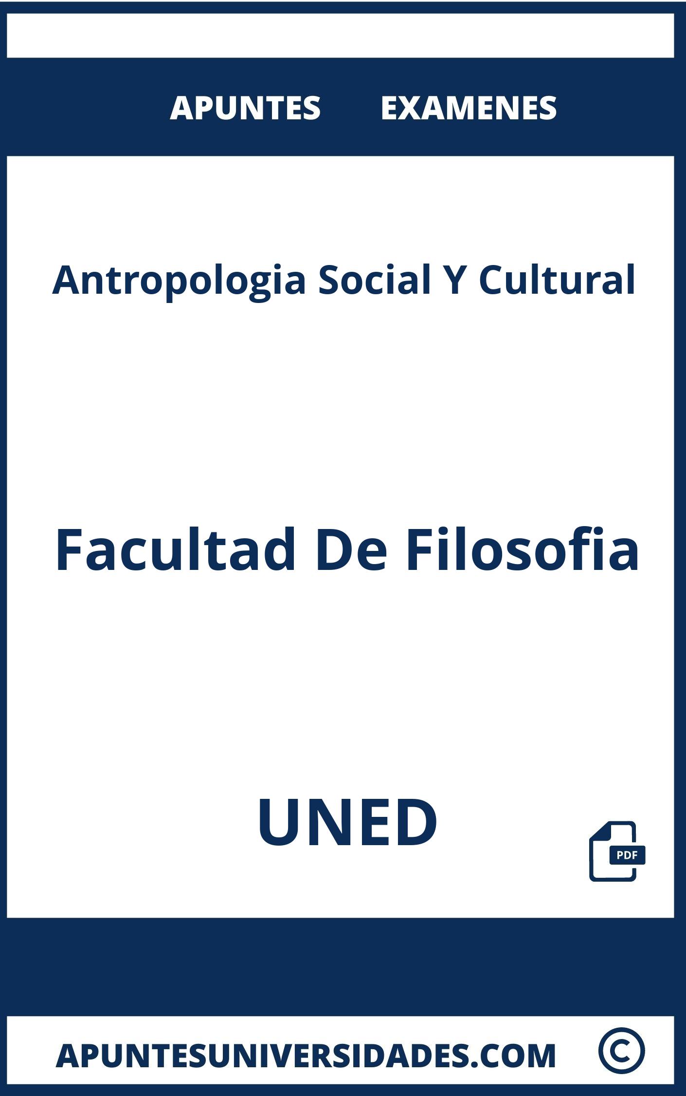Examenes y Apuntes Antropologia Social Y Cultural UNED