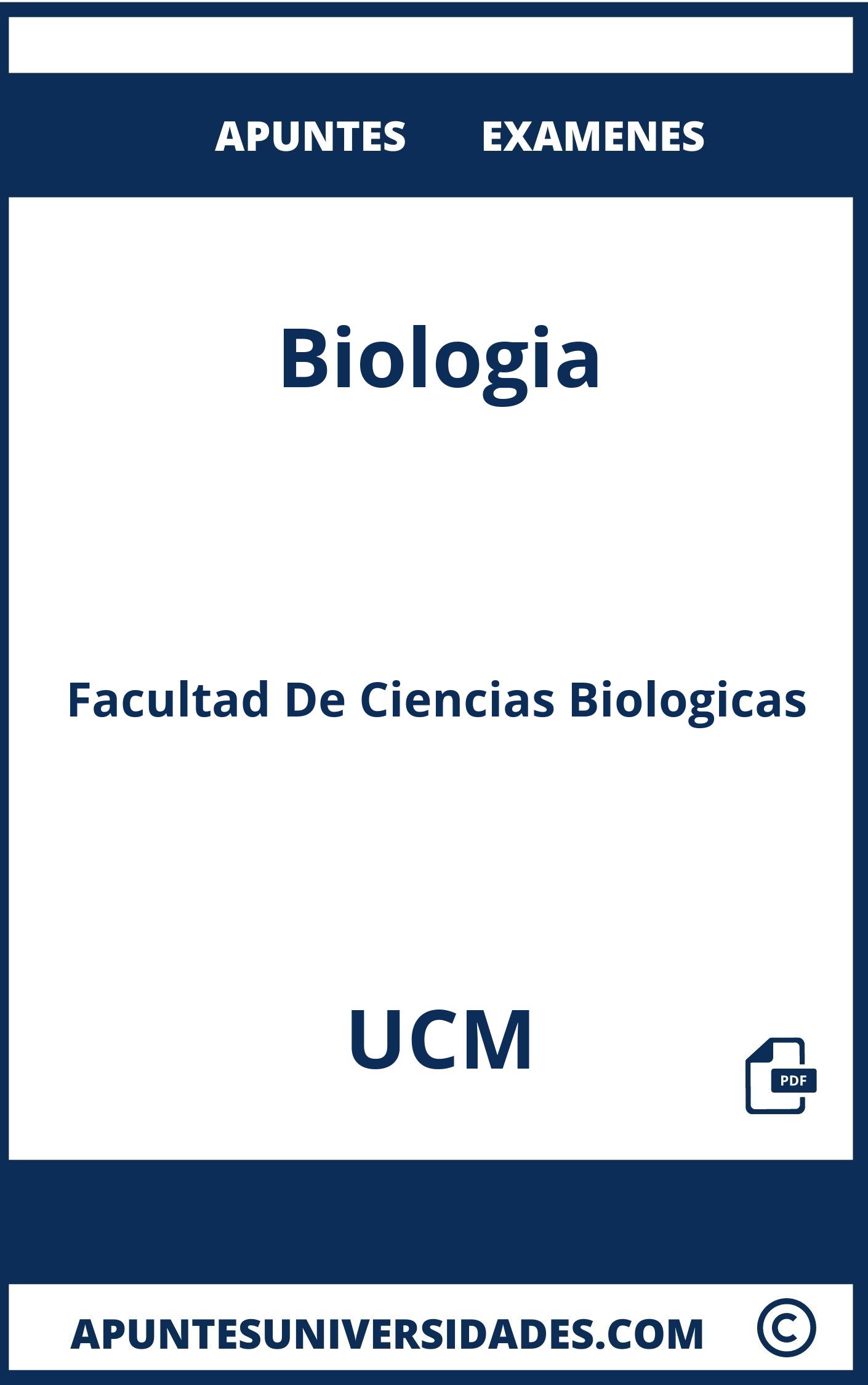 Examenes y Apuntes de Biologia UCM