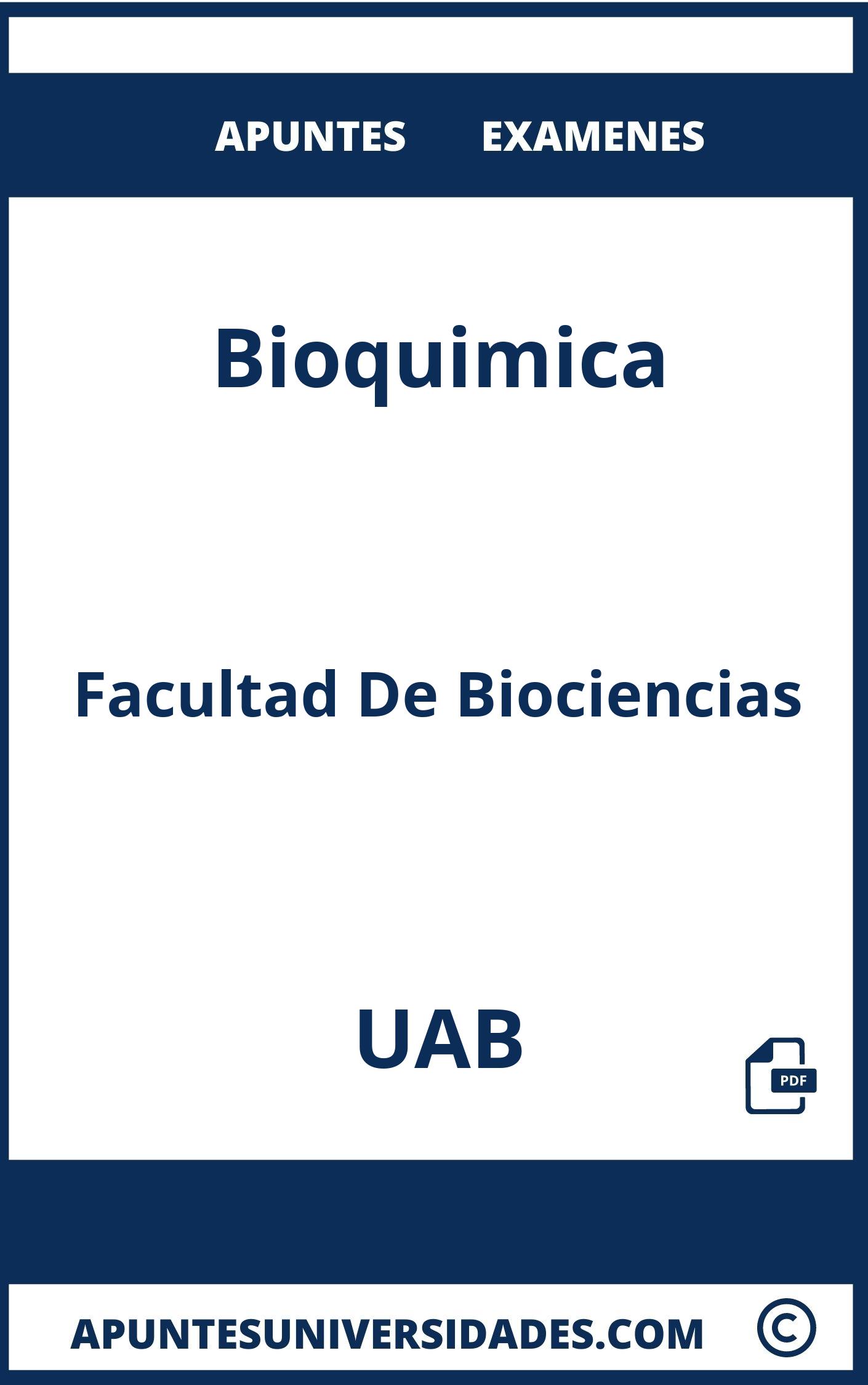 Apuntes y Examenes de Bioquimica UAB
