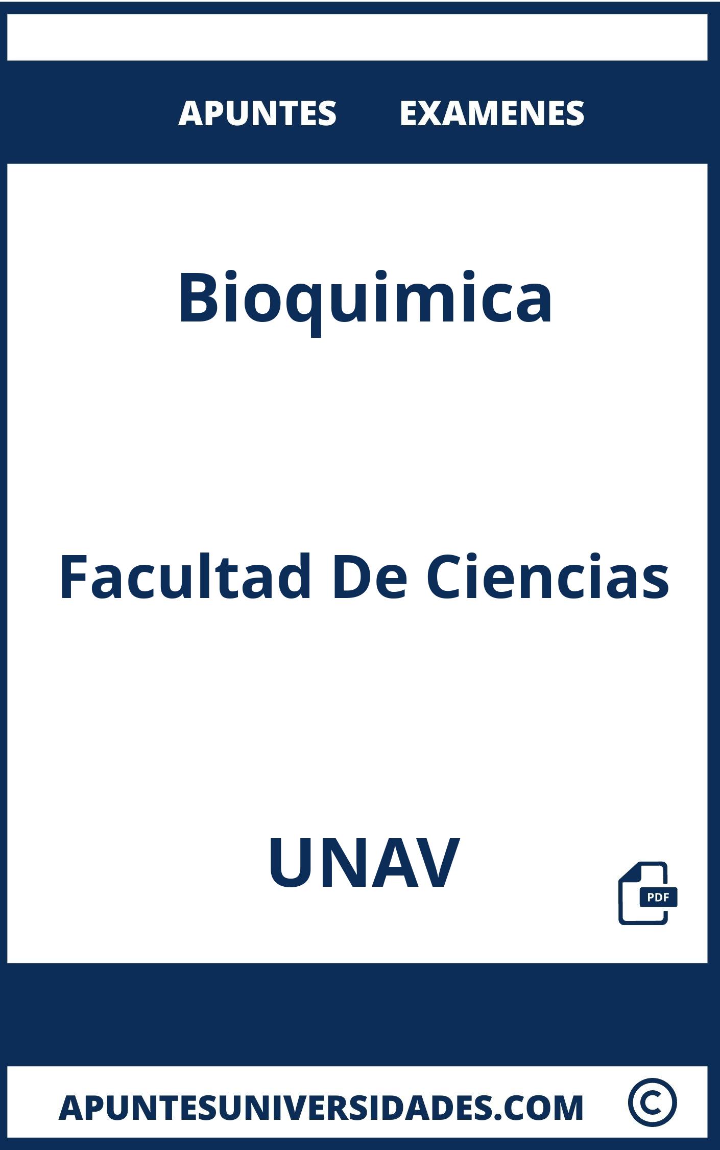 Examenes y Apuntes Bioquimica UNAV