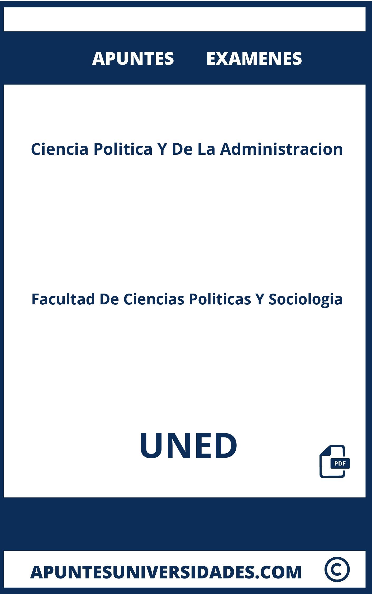 Examenes y Apuntes de Ciencia Politica Y De La Administracion UNED