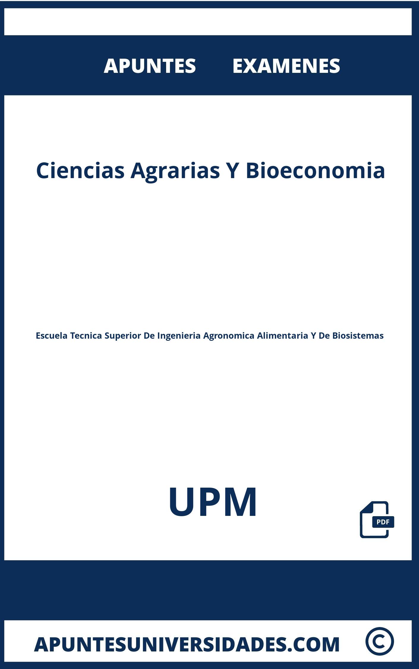 Examenes y Apuntes de Ciencias Agrarias Y Bioeconomia UPM