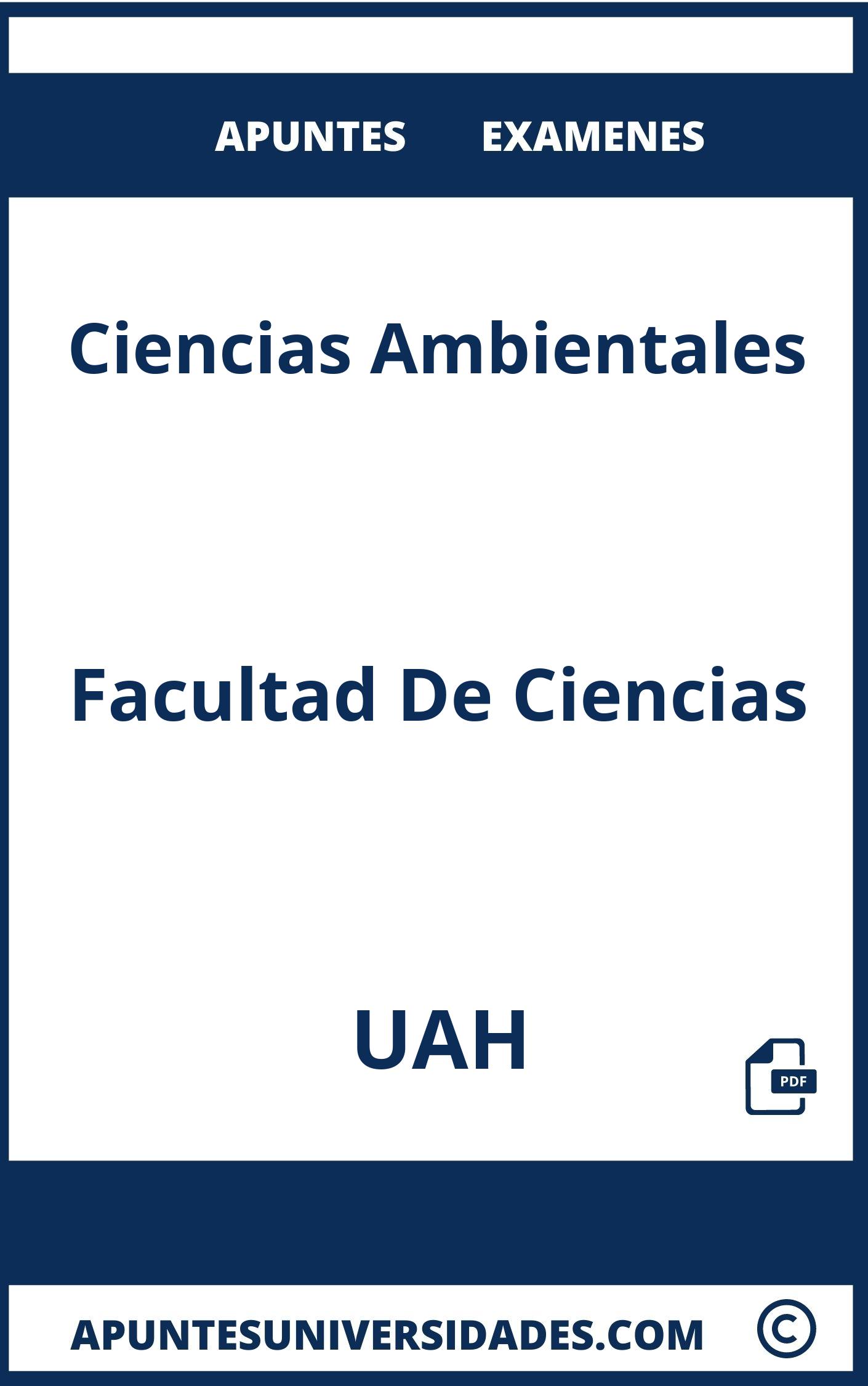 Ciencias Ambientales UAH Examenes Apuntes