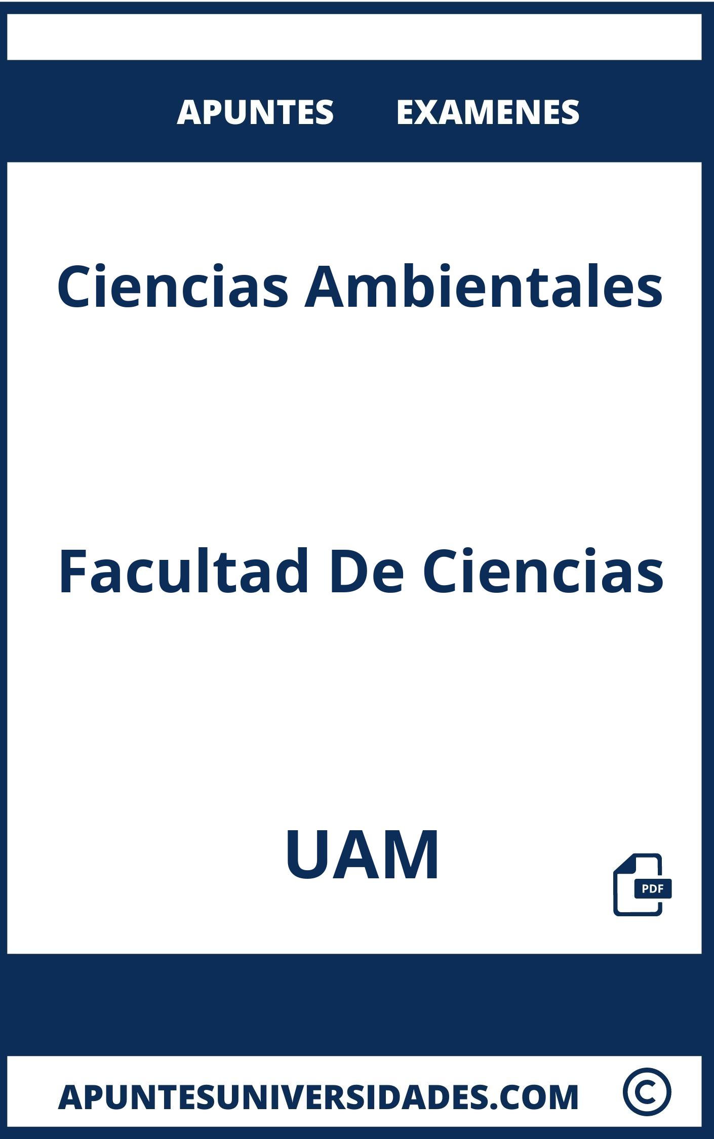 Ciencias Ambientales UAM Examenes Apuntes