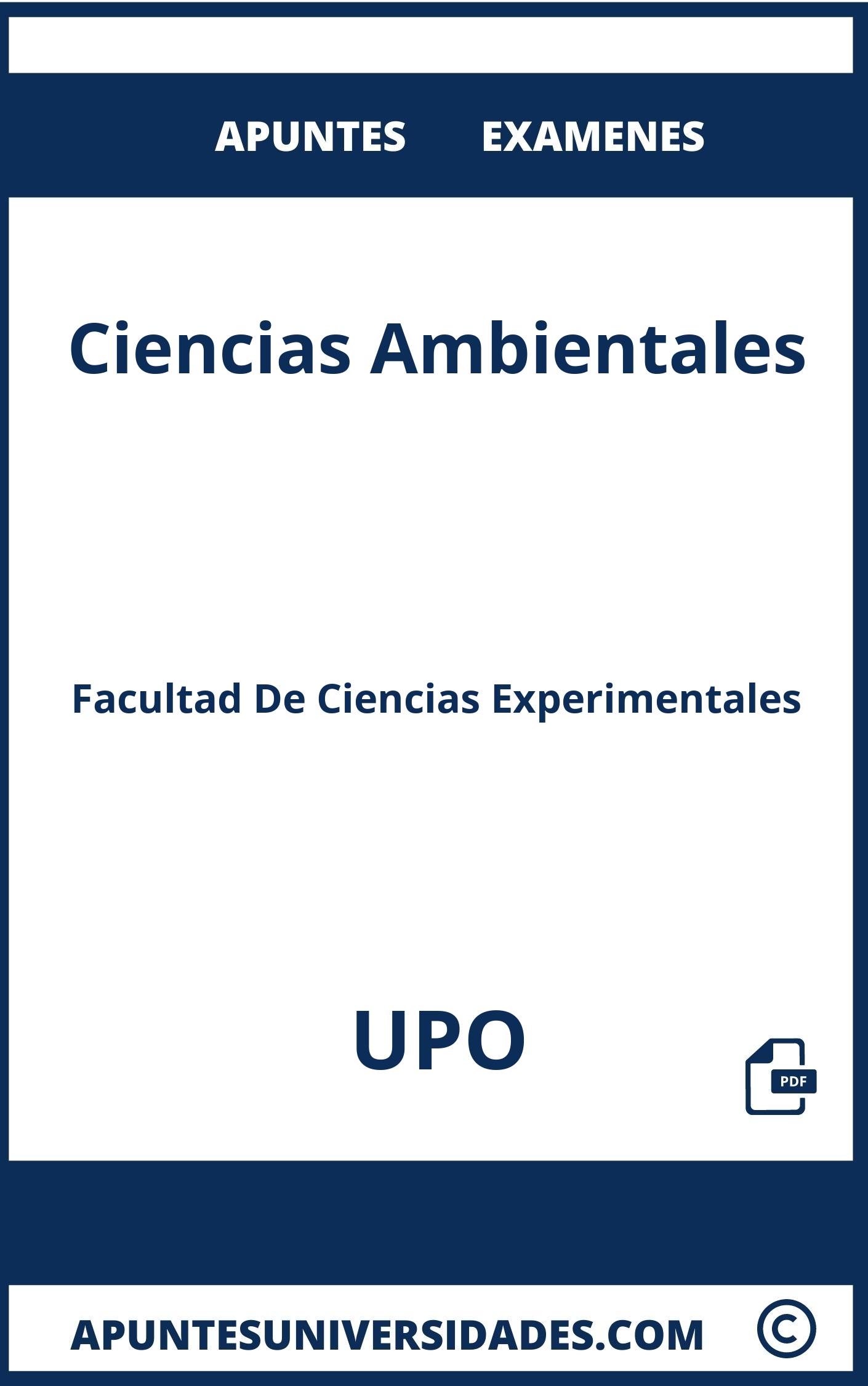 Examenes Apuntes Ciencias Ambientales UPO