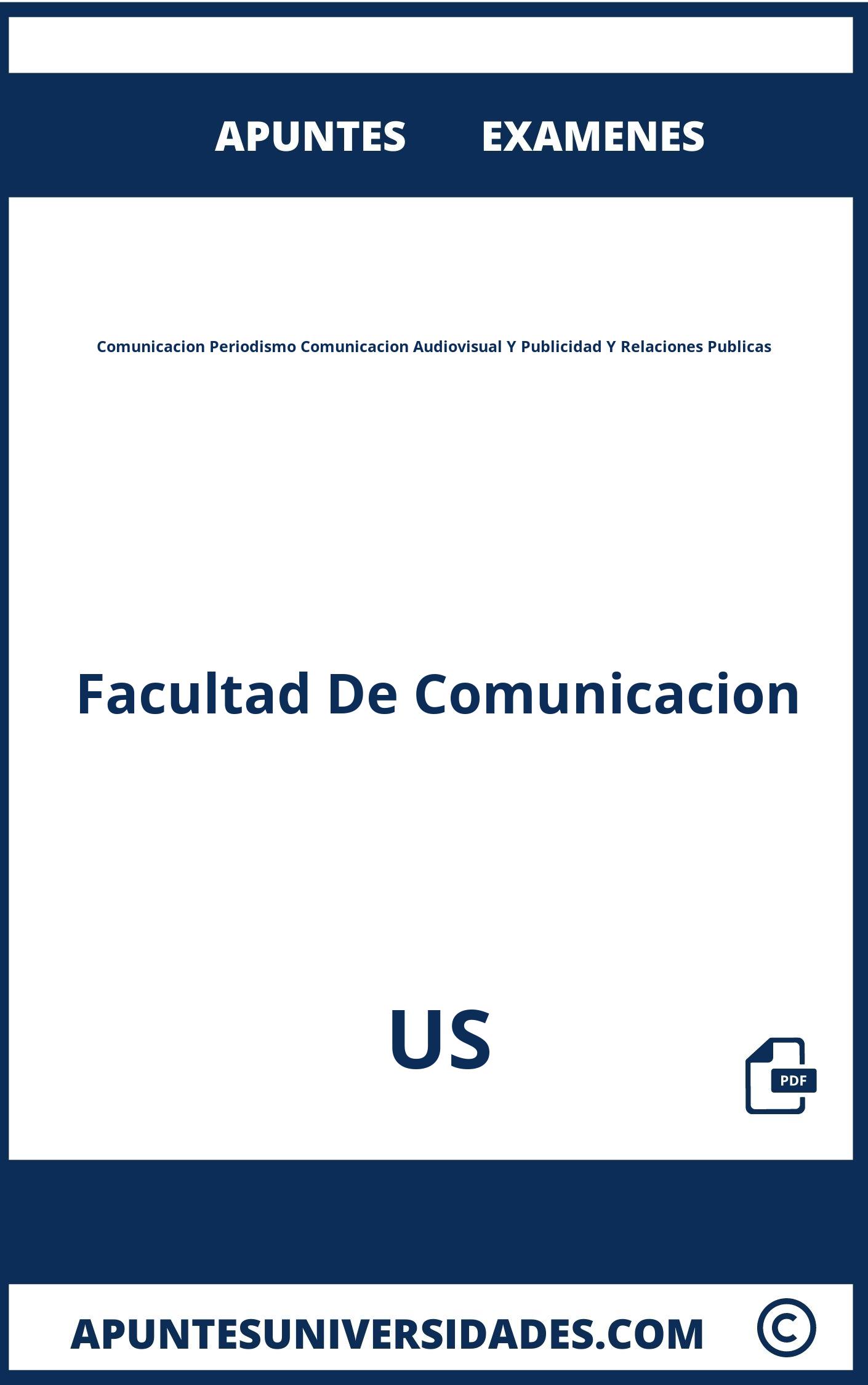 Examenes y Apuntes Comunicacion Periodismo Comunicacion Audiovisual Y Publicidad Y Relaciones Publicas US