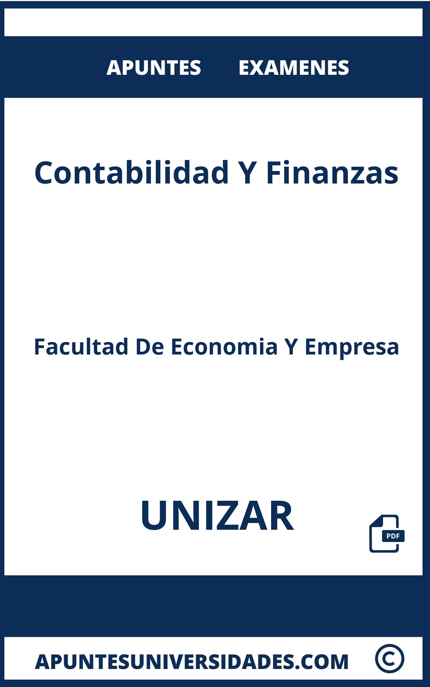 Apuntes y Examenes Contabilidad Y Finanzas UNIZAR