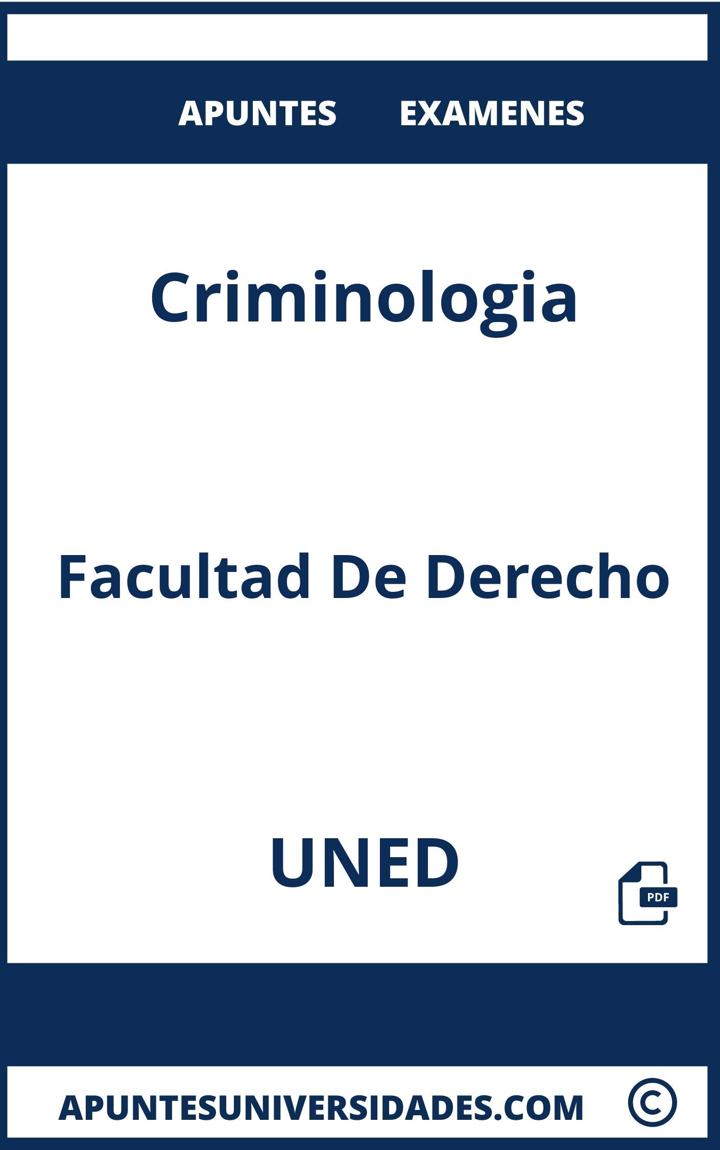 Examenes Criminologia UNED y Apuntes