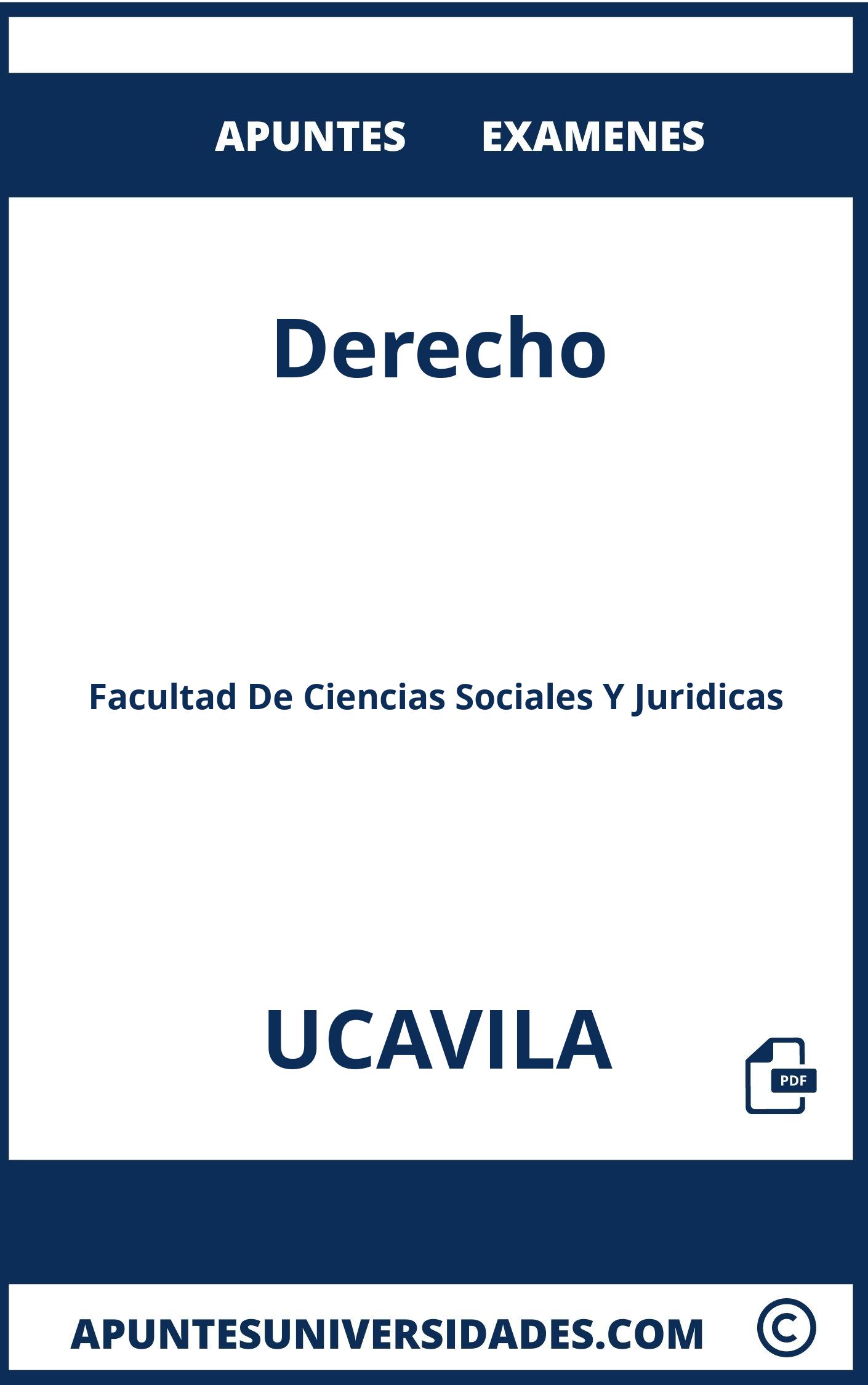 Examenes y Apuntes de Derecho UCAVILA