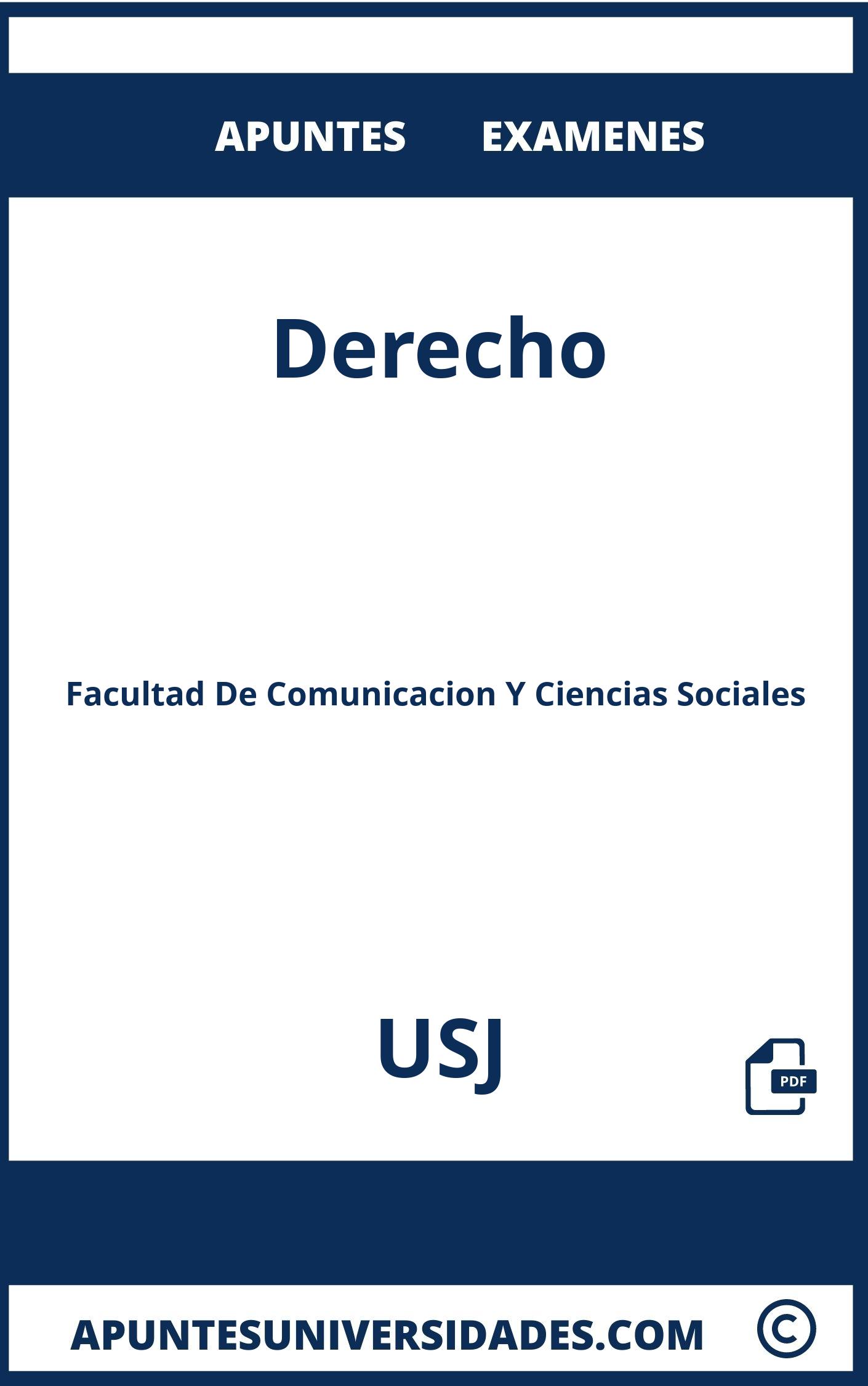 Apuntes y Examenes de Derecho USJ