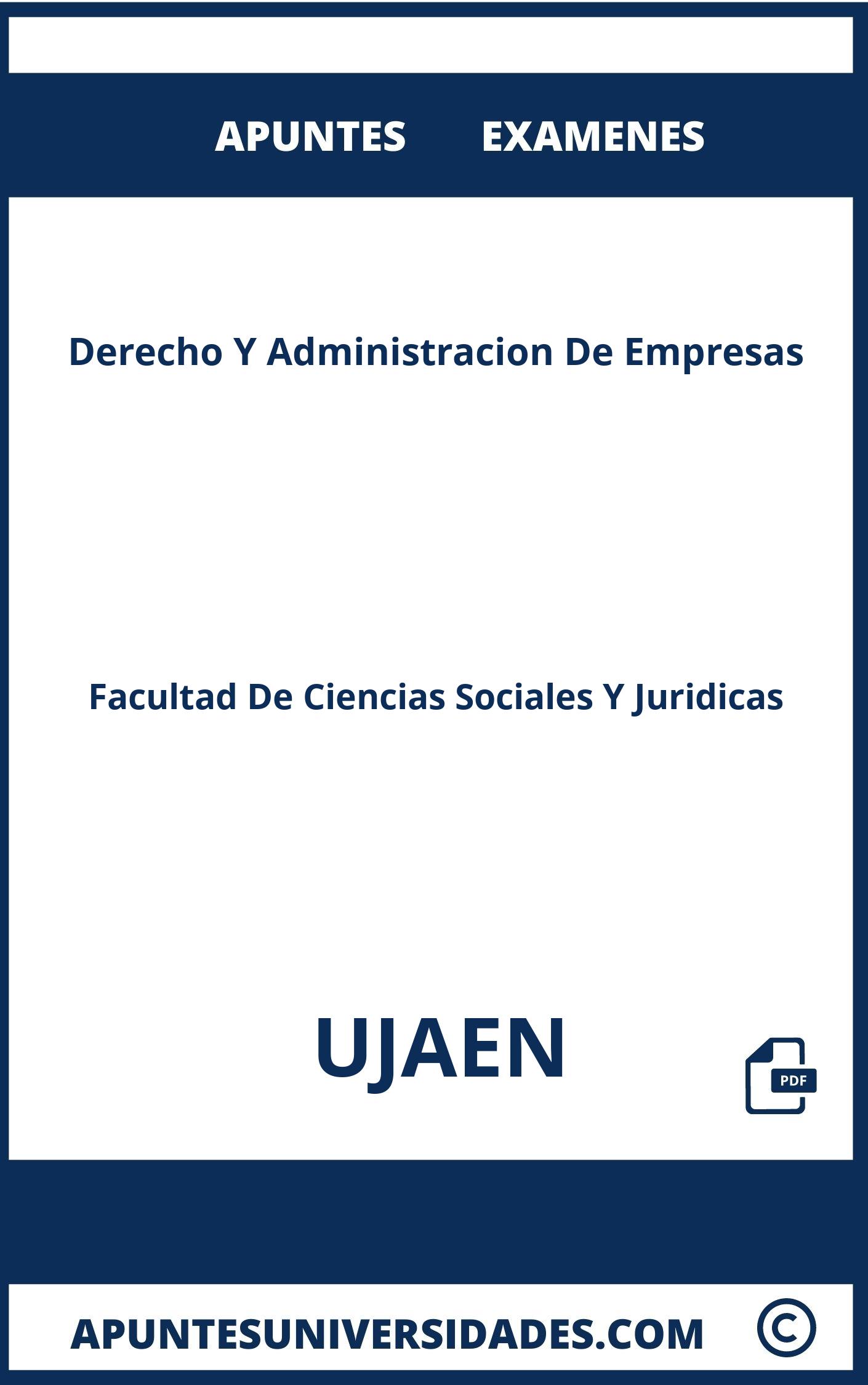 Apuntes Examenes Derecho Y Administracion De Empresas UJAEN