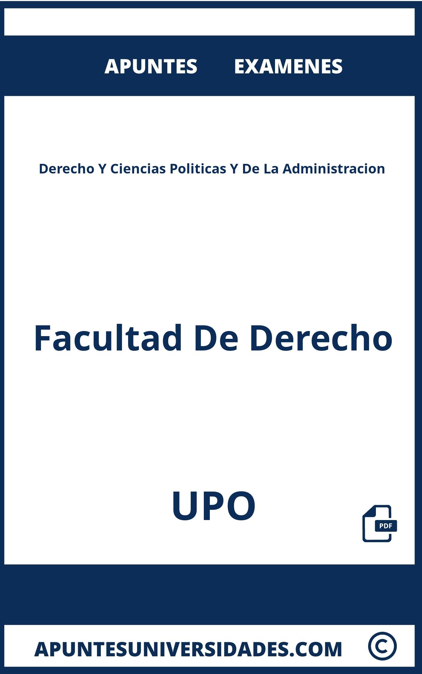 Derecho Y Ciencias Politicas Y De La Administracion UPO Examenes Apuntes