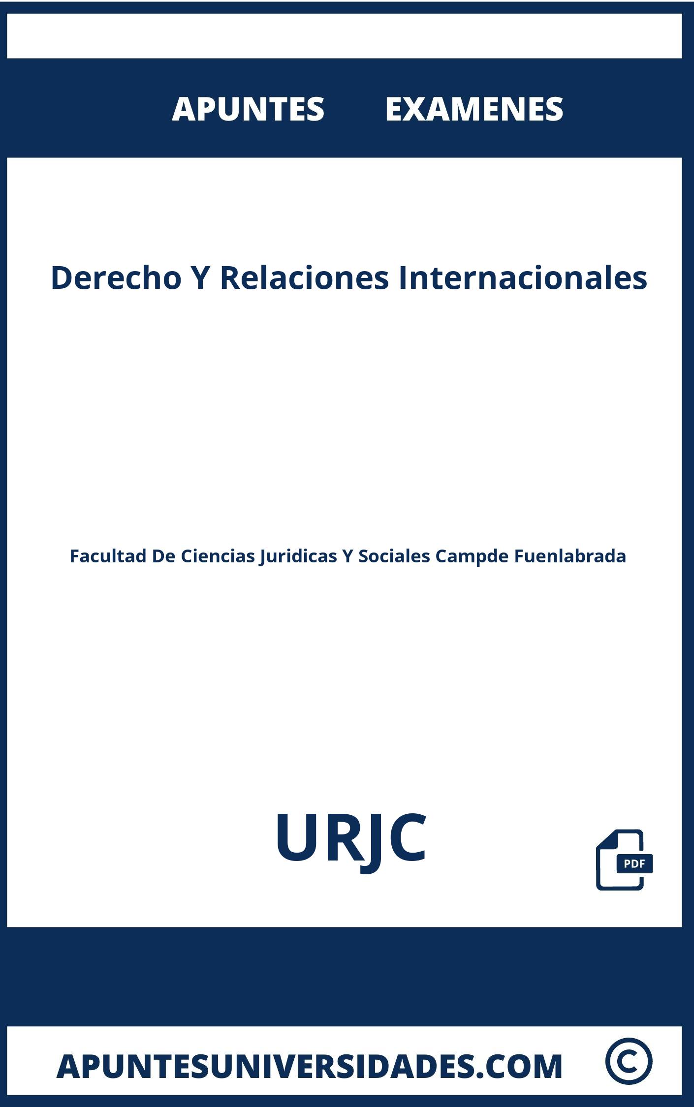 Apuntes Examenes Derecho Y Relaciones Internacionales URJC