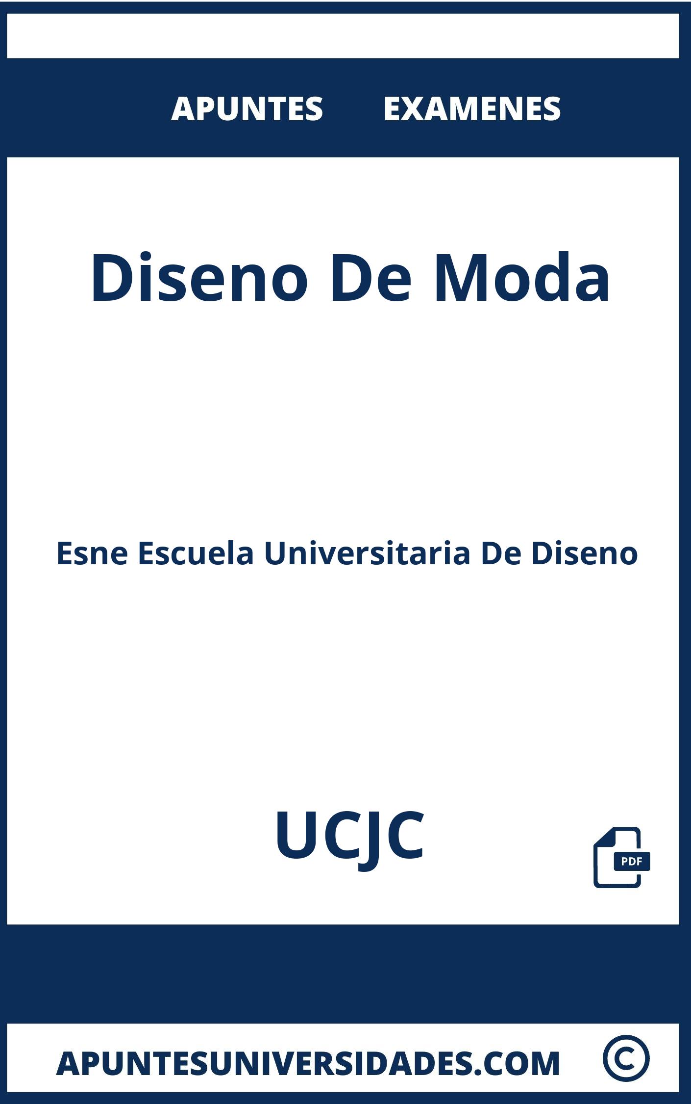 Examenes y Apuntes de Diseno De Moda UCJC