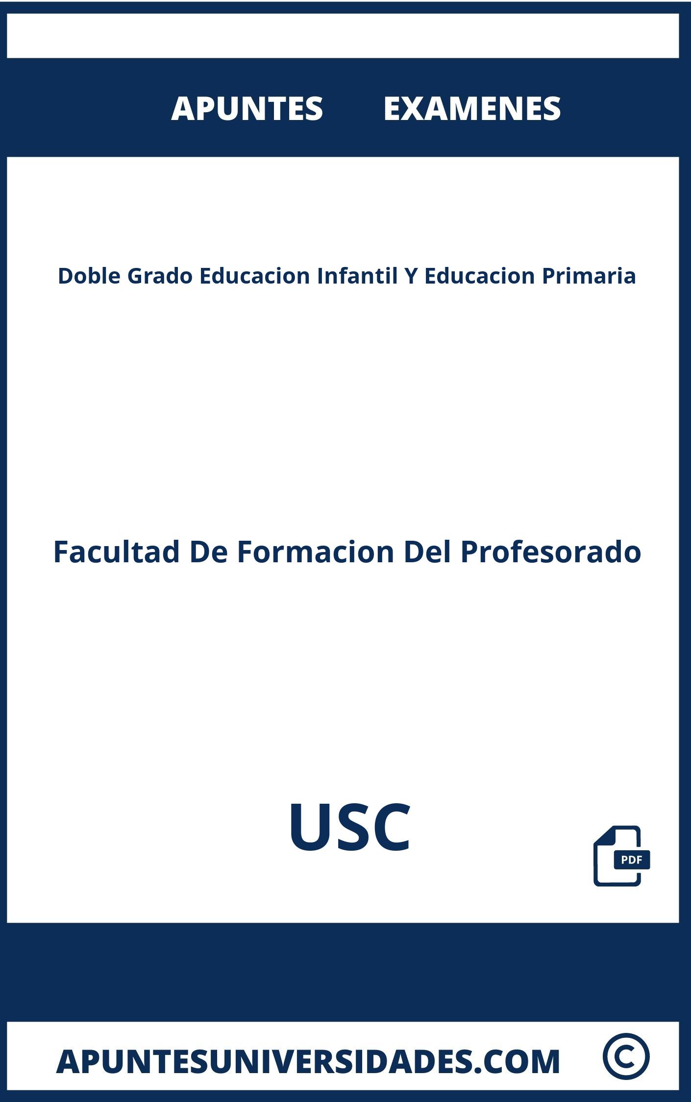 Apuntes y Examenes de Doble Grado Educacion Infantil Y Educacion Primaria USC