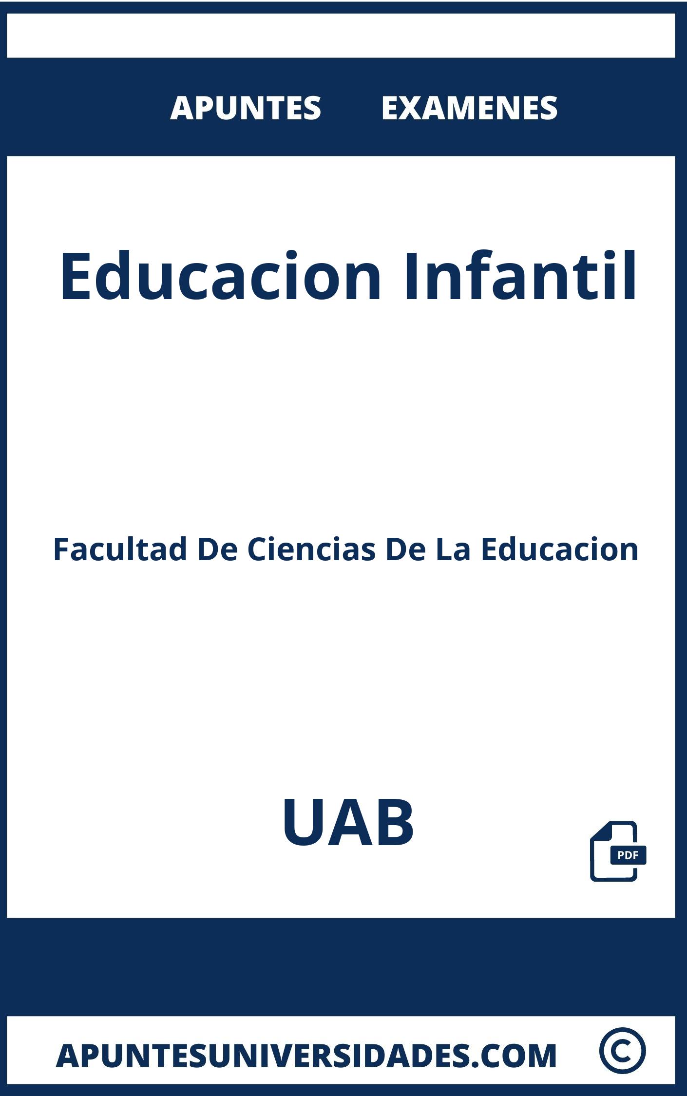 Examenes y Apuntes Educacion Infantil UAB