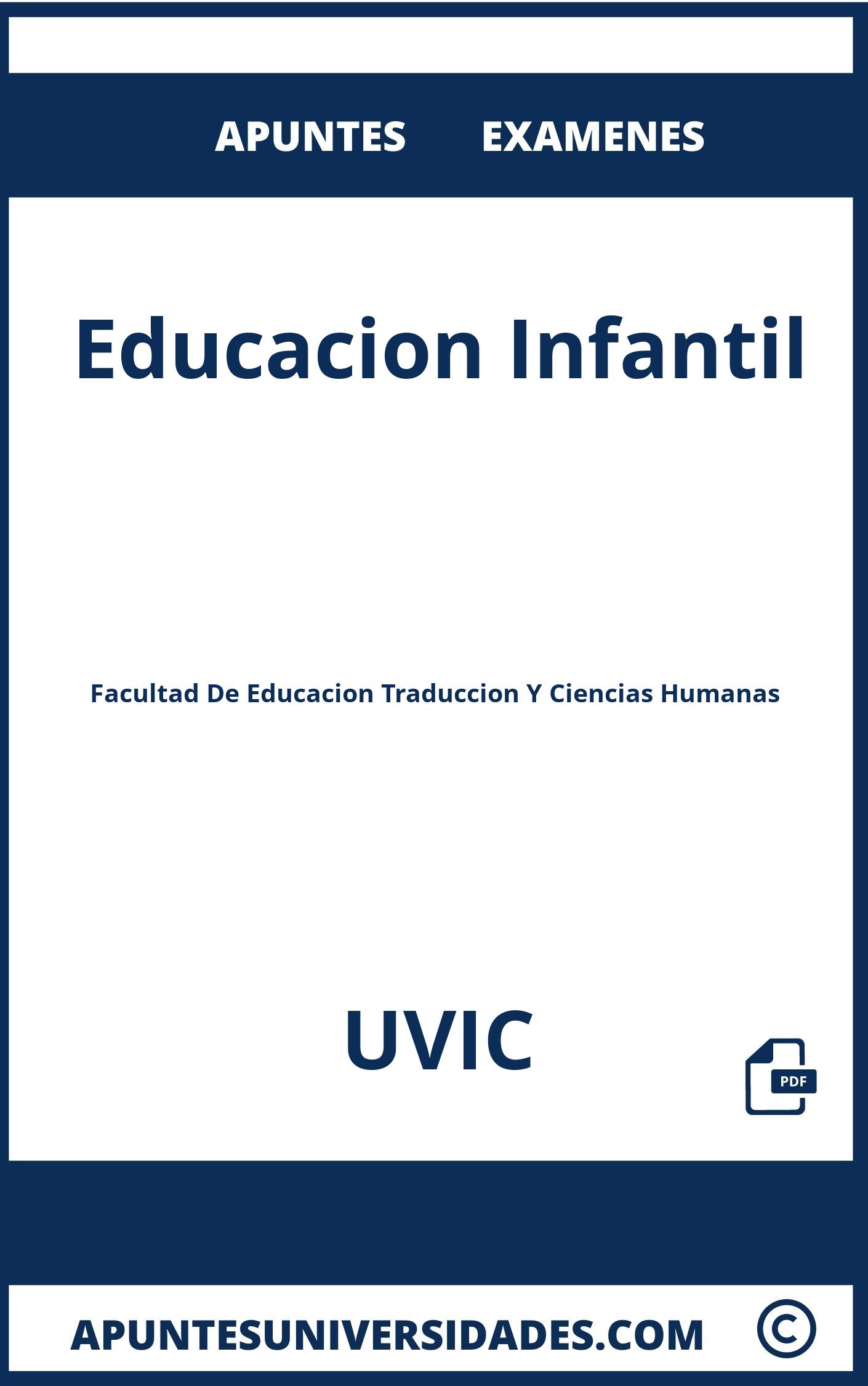 Educacion Infantil UVIC Examenes Apuntes