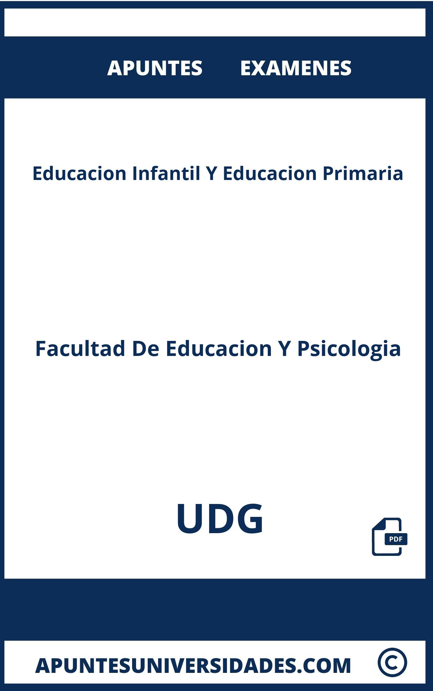 Examenes y Apuntes de Educacion Infantil Y Educacion Primaria UDG