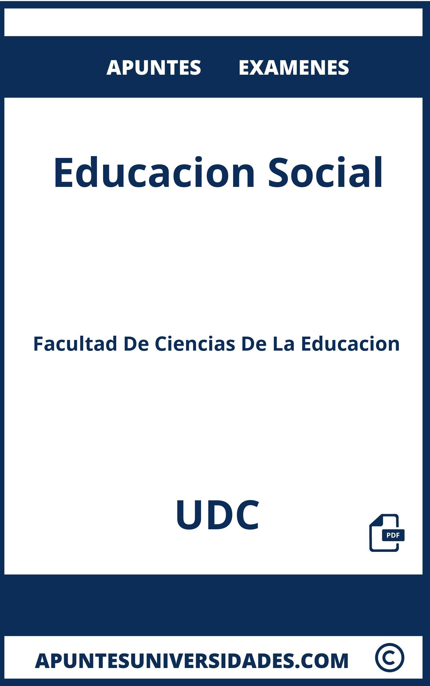 Apuntes y Examenes Educacion Social UDC