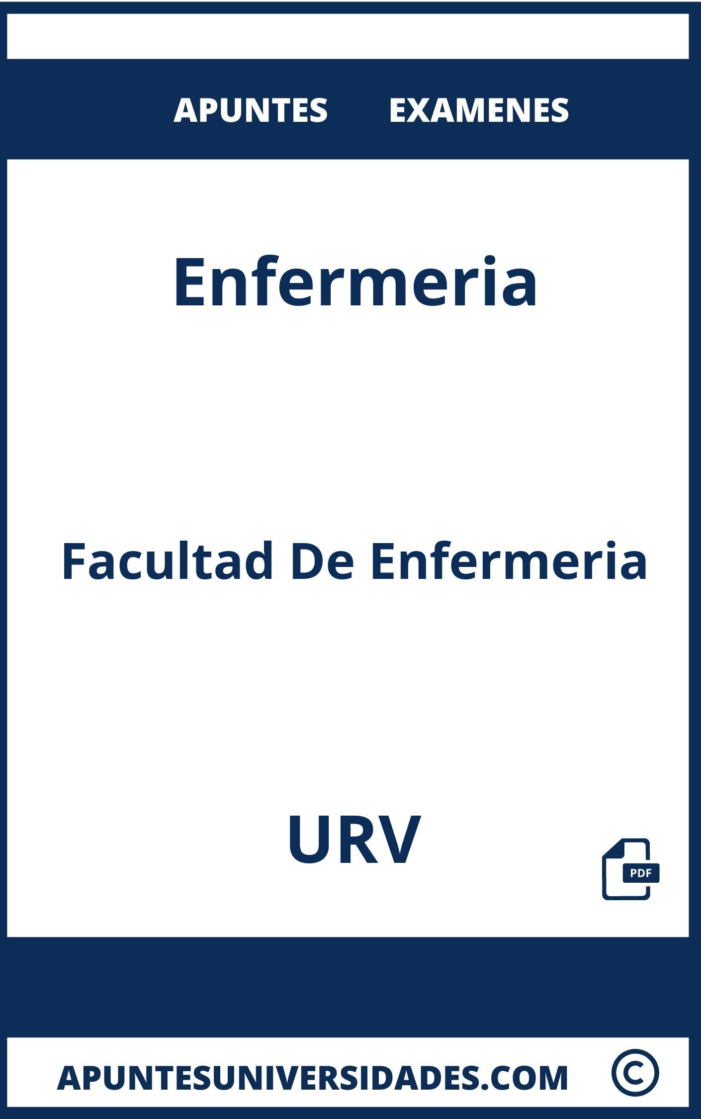 Apuntes y Examenes de Enfermeria URV