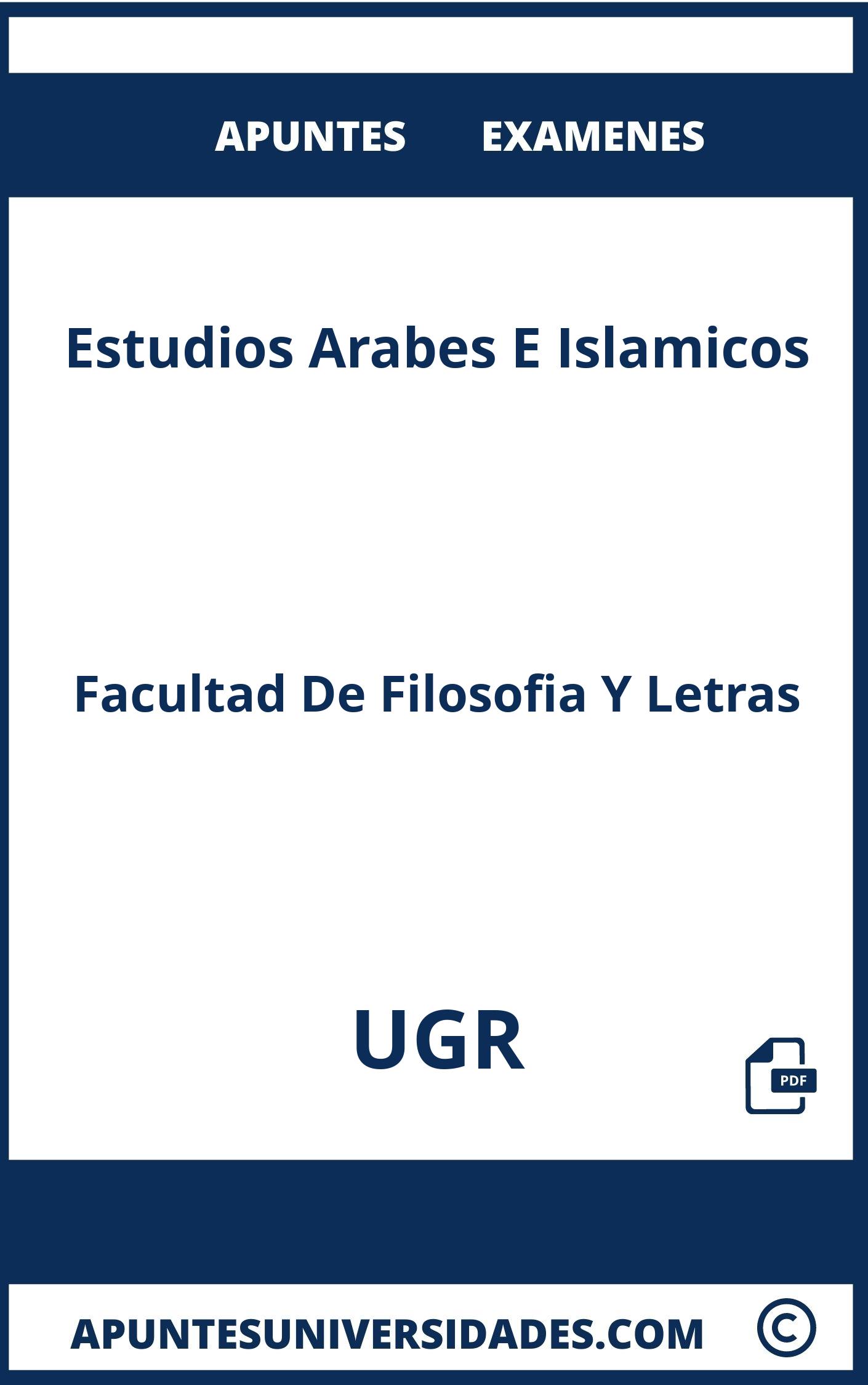 Apuntes y Examenes de Estudios Arabes E Islamicos UGR