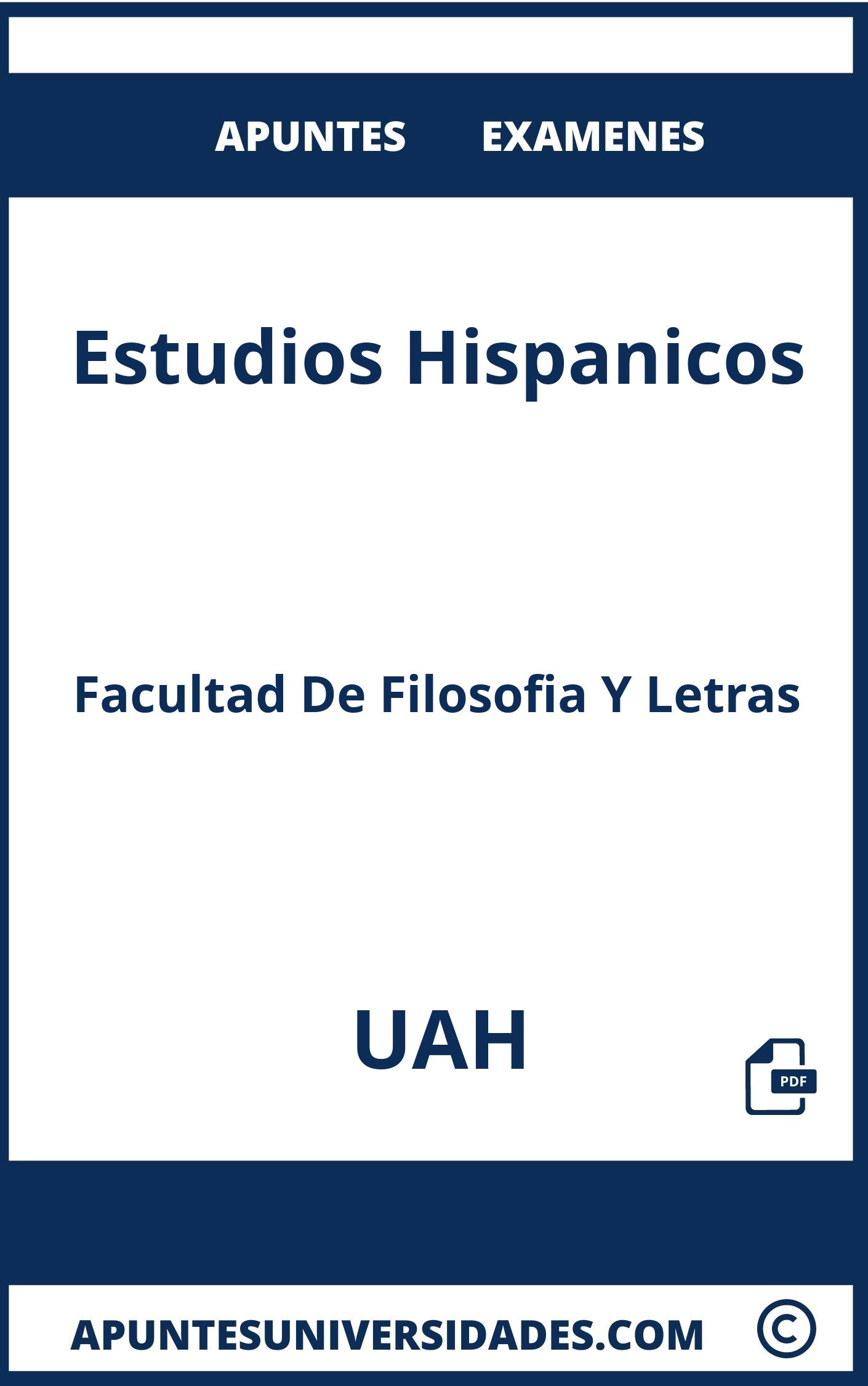 Examenes Apuntes Estudios Hispanicos UAH