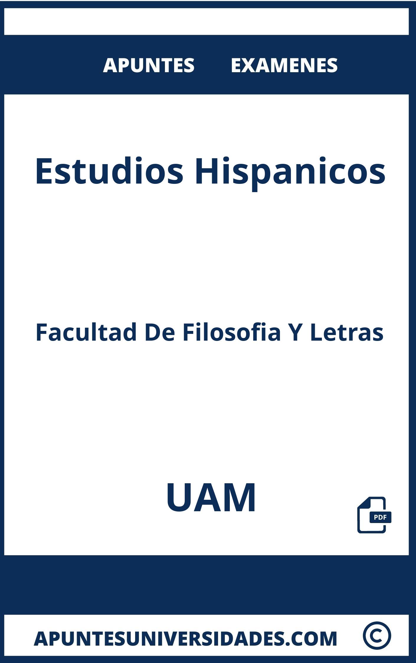 Examenes Apuntes Estudios Hispanicos UAM