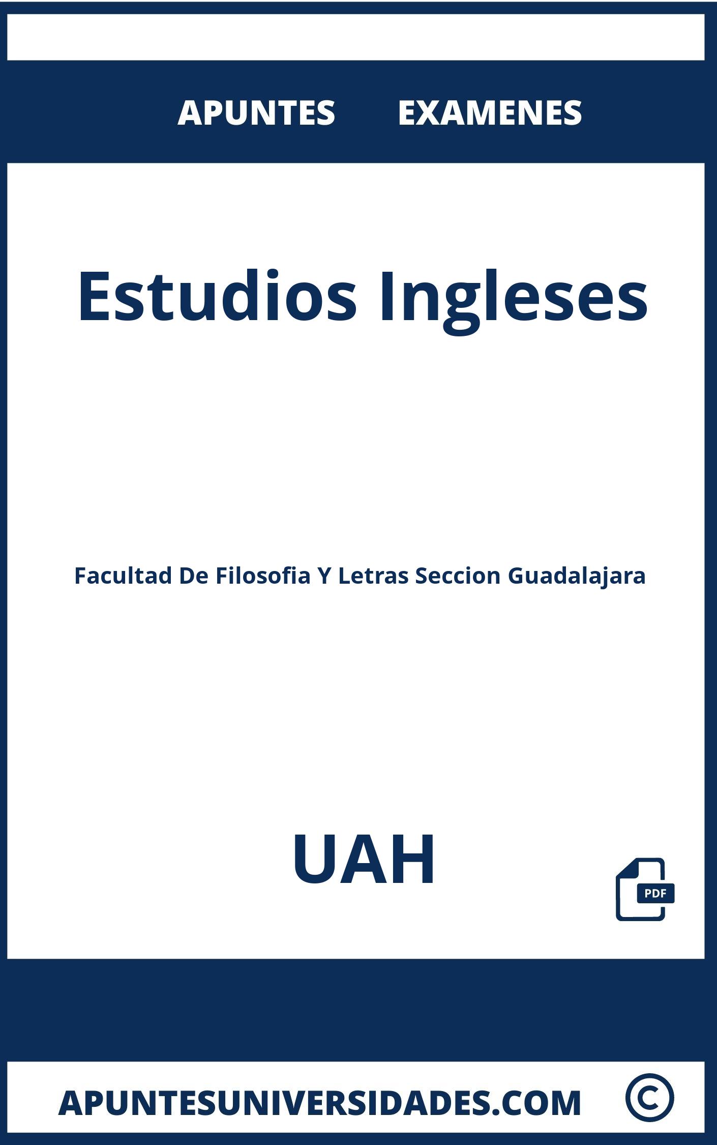 Examenes y Apuntes Estudios Ingleses UAH