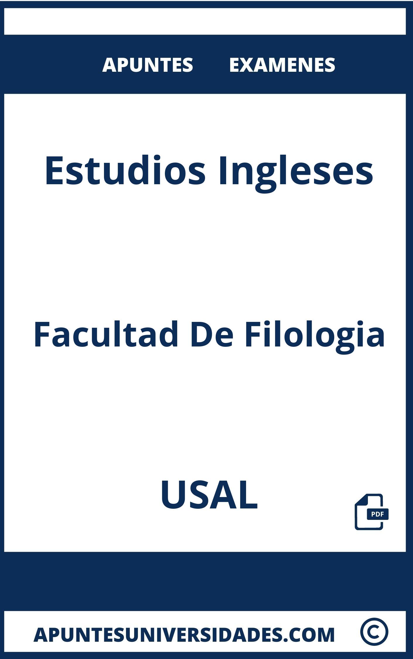 Examenes y Apuntes Estudios Ingleses USAL