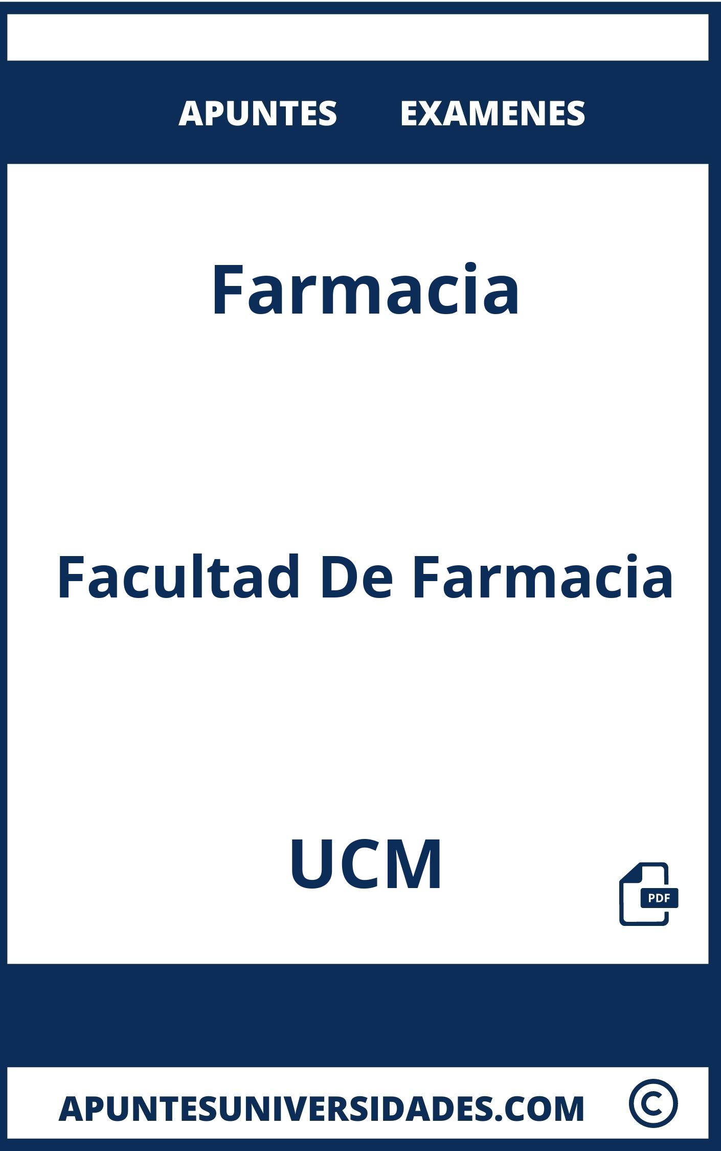 Apuntes y Examenes de Farmacia UCM