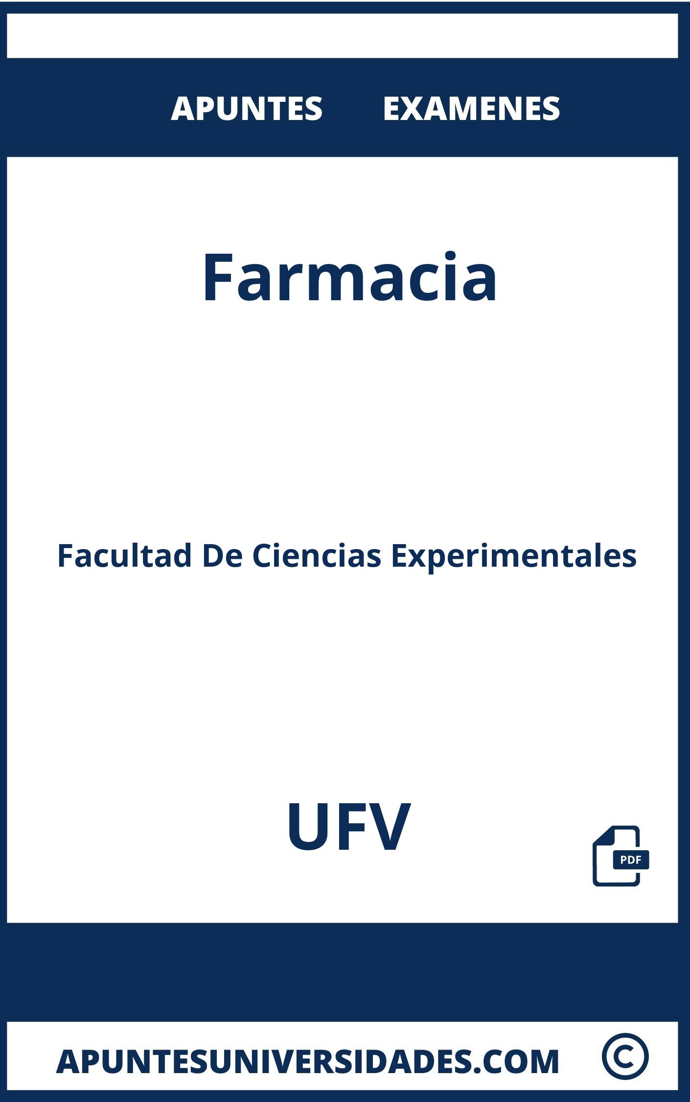 Apuntes Examenes Farmacia UFV