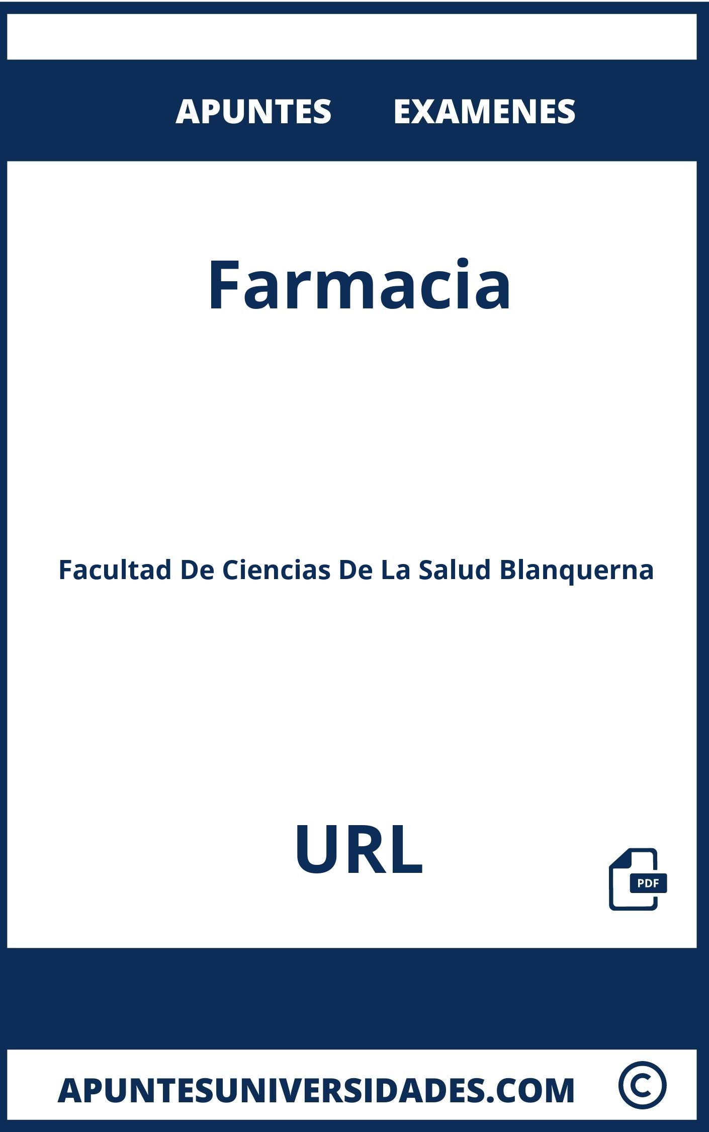 Examenes y Apuntes Farmacia URL