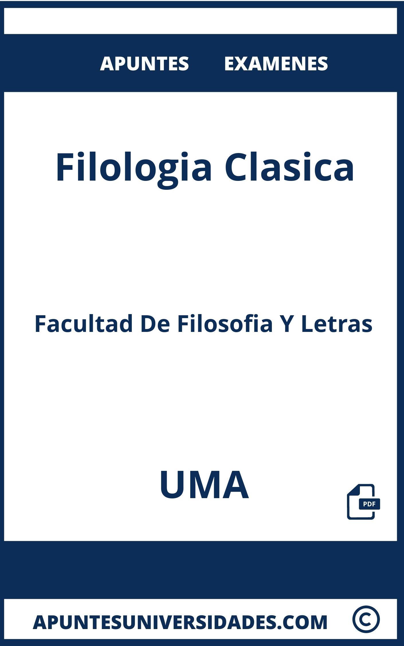 Examenes Apuntes Filologia Clasica UMA