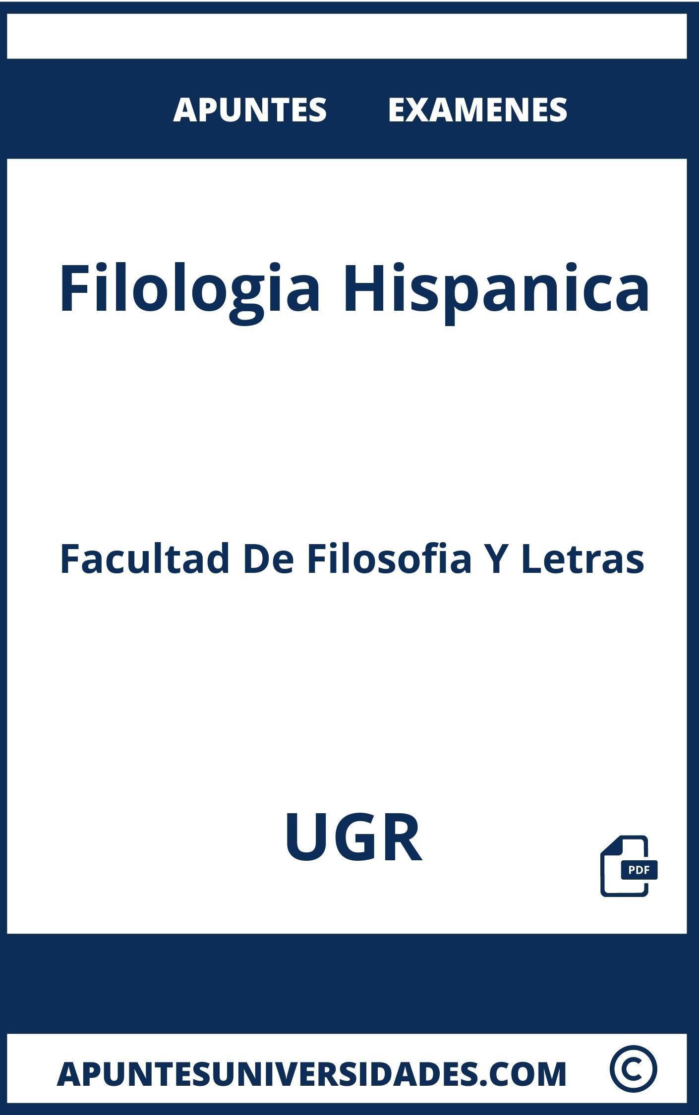 Apuntes y Examenes Filologia Hispanica UGR