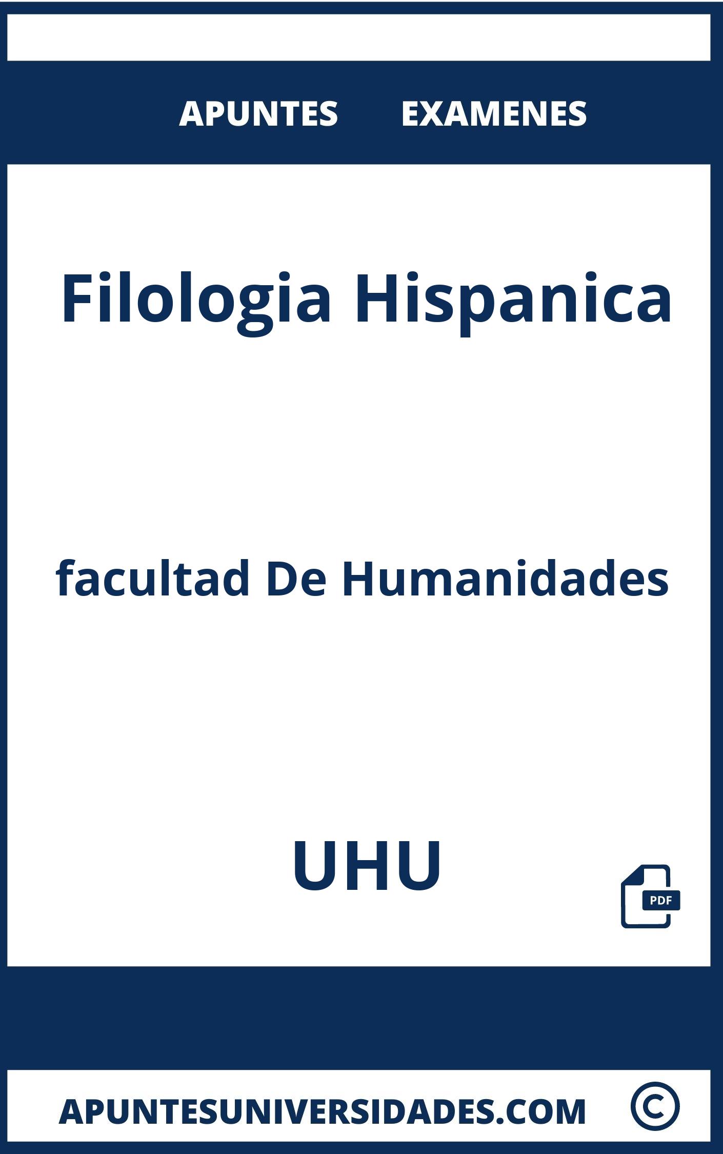 Examenes y Apuntes de Filologia Hispanica UHU