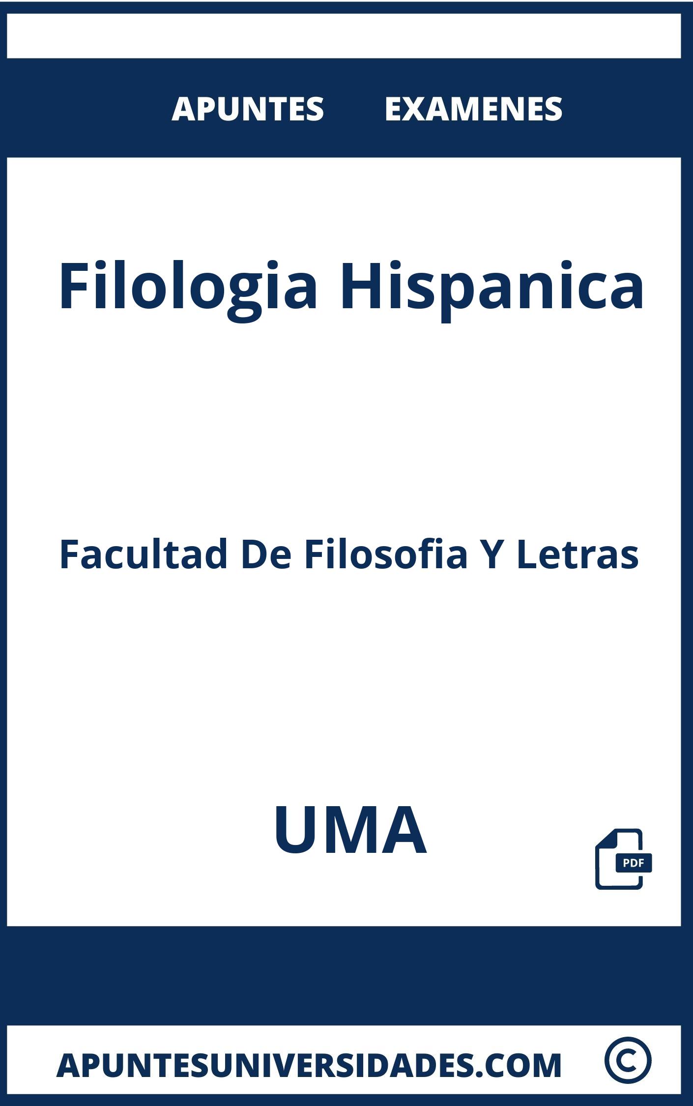 Apuntes y Examenes de Filologia Hispanica UMA