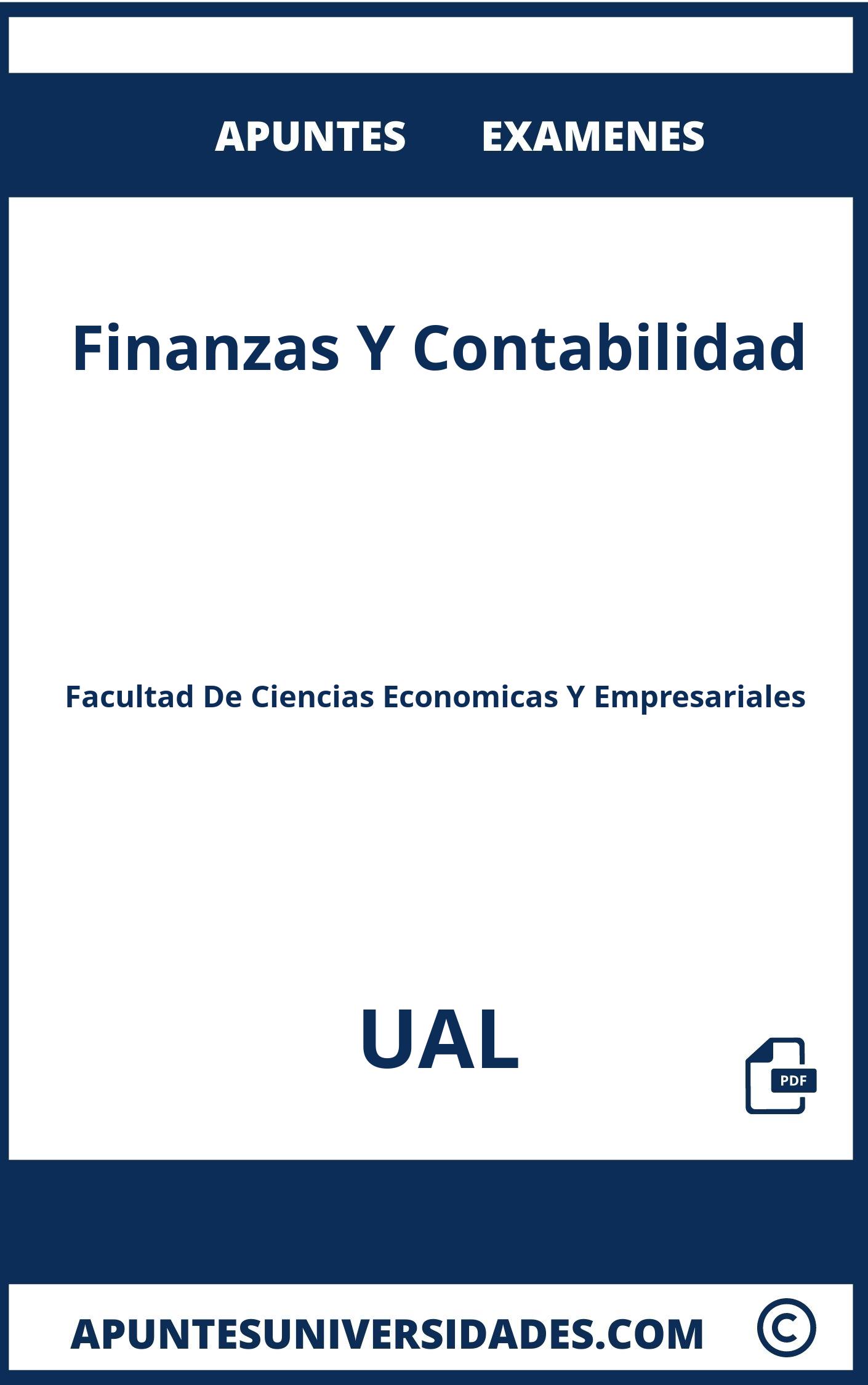Examenes y Apuntes de Finanzas Y Contabilidad UAL