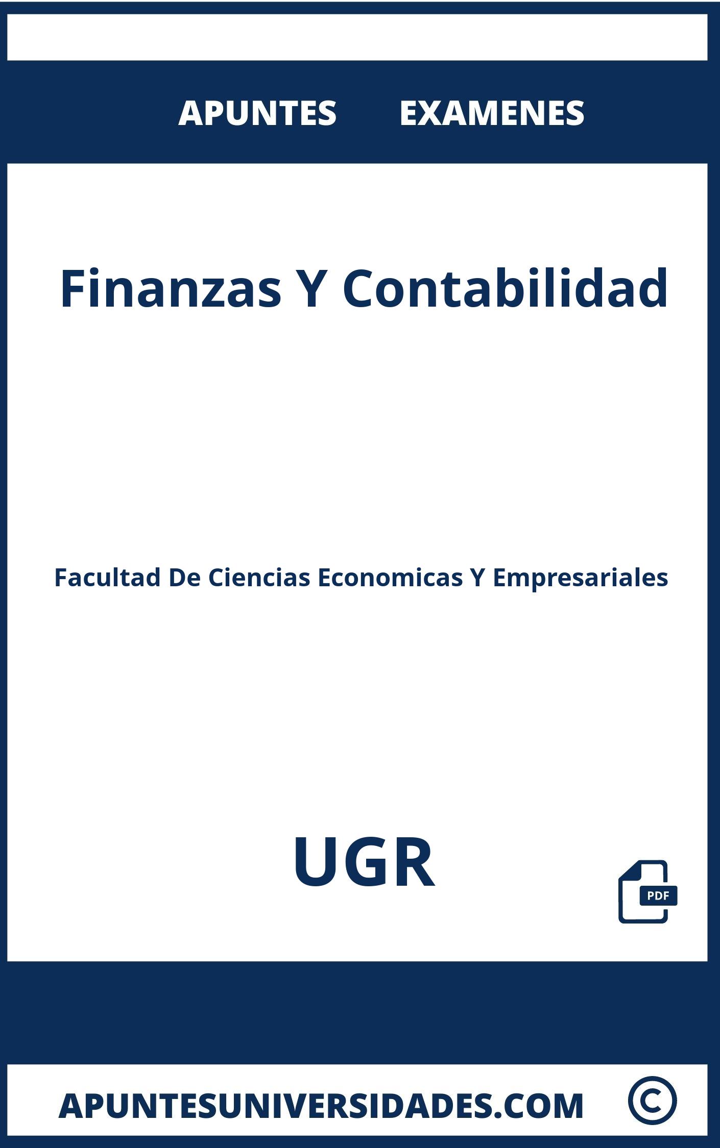 Apuntes Finanzas Y Contabilidad UGR y Examenes