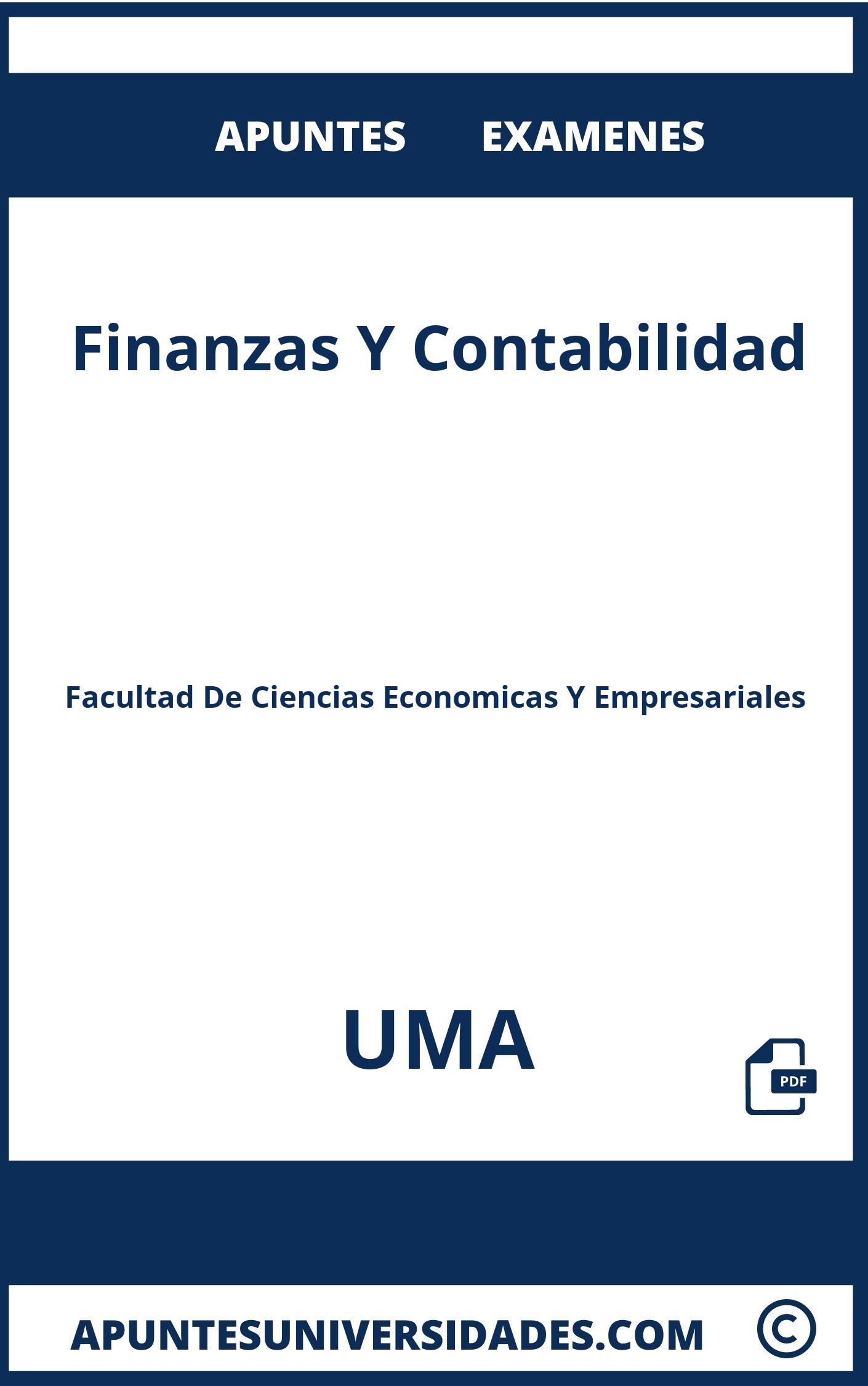 Examenes Finanzas Y Contabilidad UMA y Apuntes