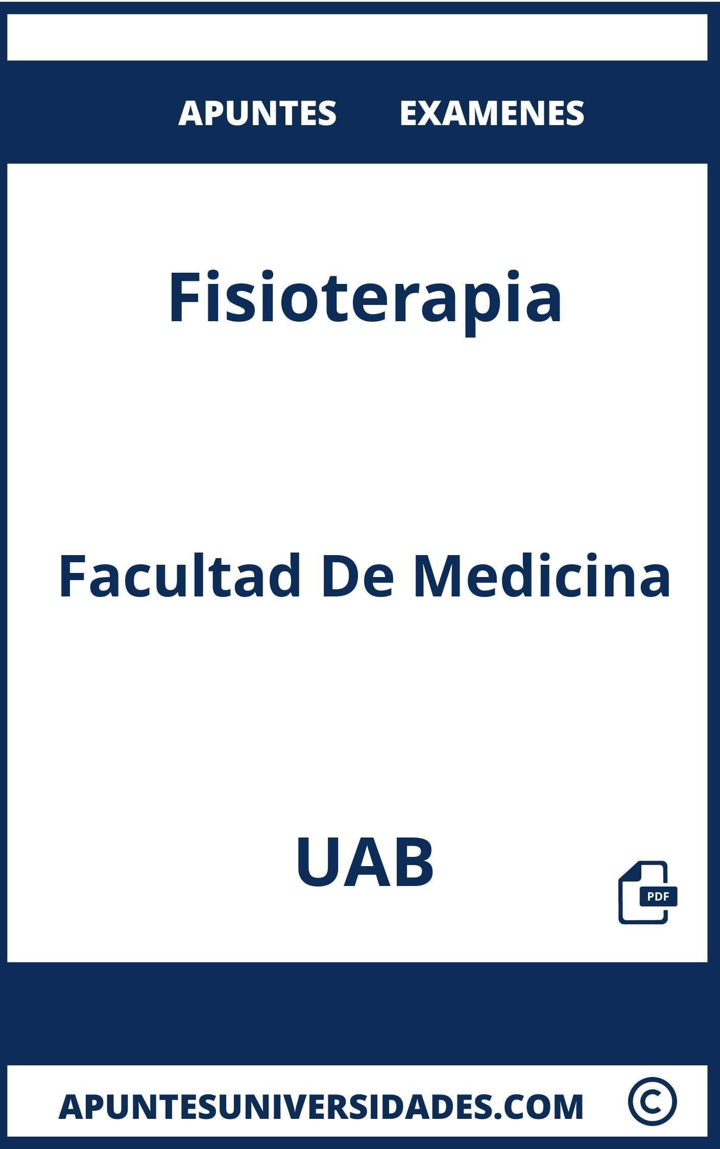 Examenes y Apuntes Fisioterapia UAB