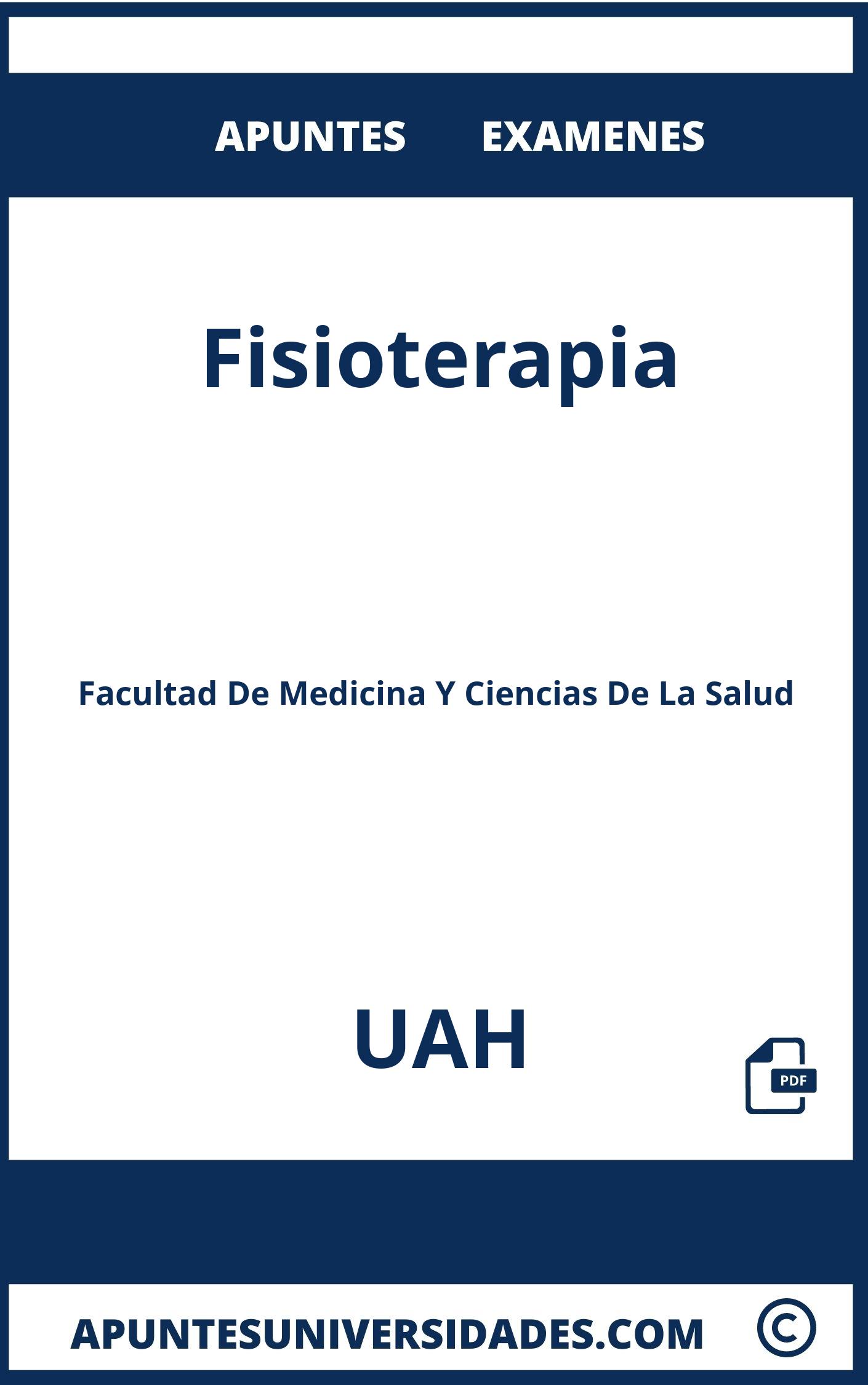 Fisioterapia UAH Examenes Apuntes