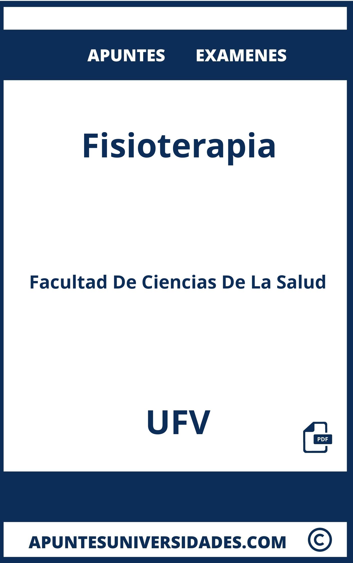 Fisioterapia UFV Examenes Apuntes