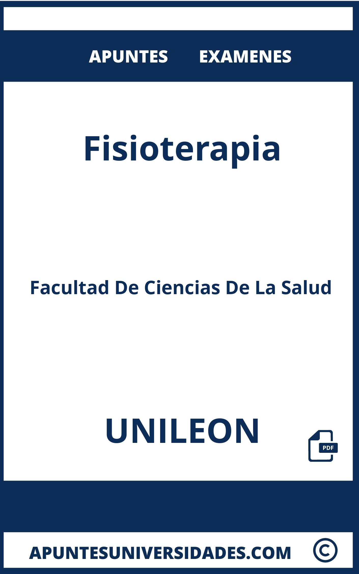 Examenes y Apuntes de Fisioterapia UNILEON