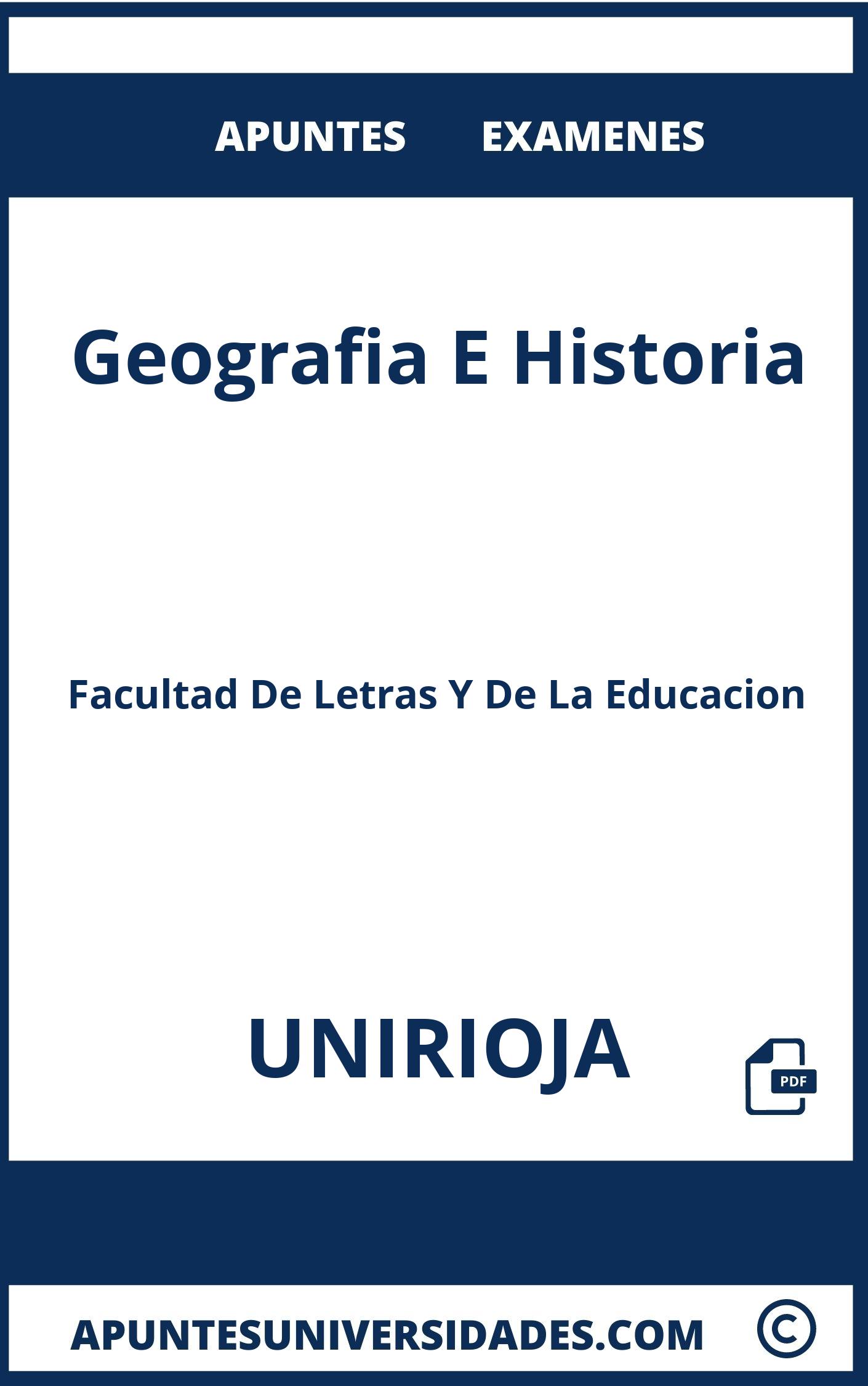 Apuntes y Examenes de Geografia E Historia UNIRIOJA