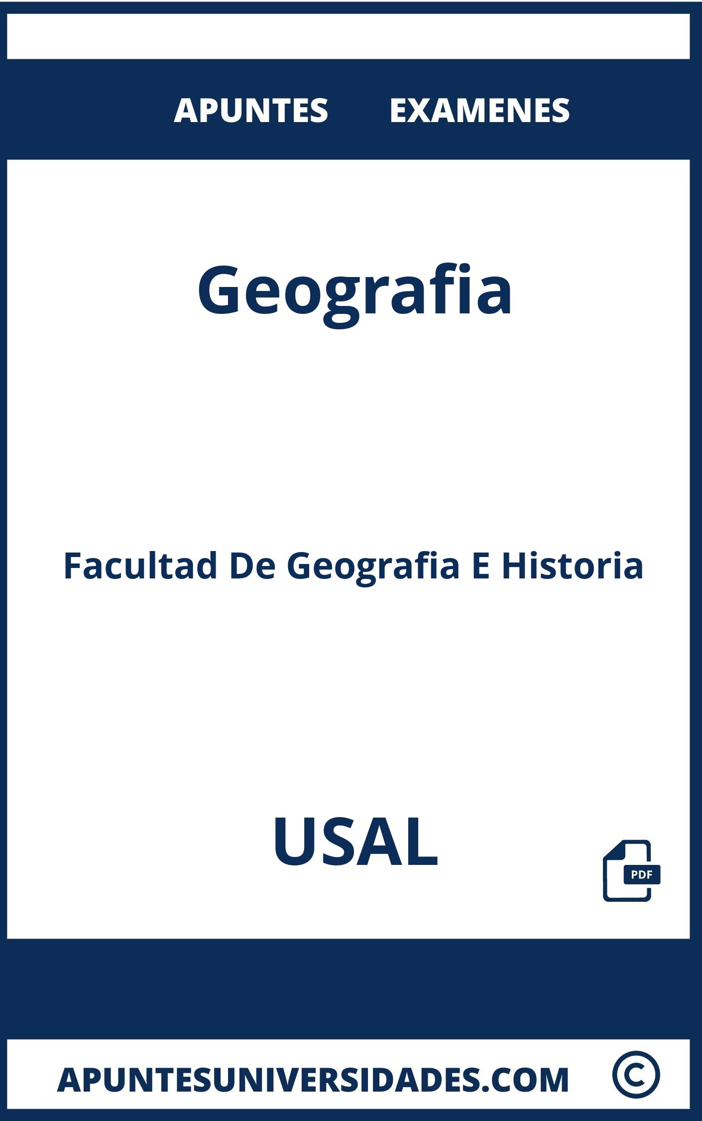 Apuntes y Examenes Geografia USAL