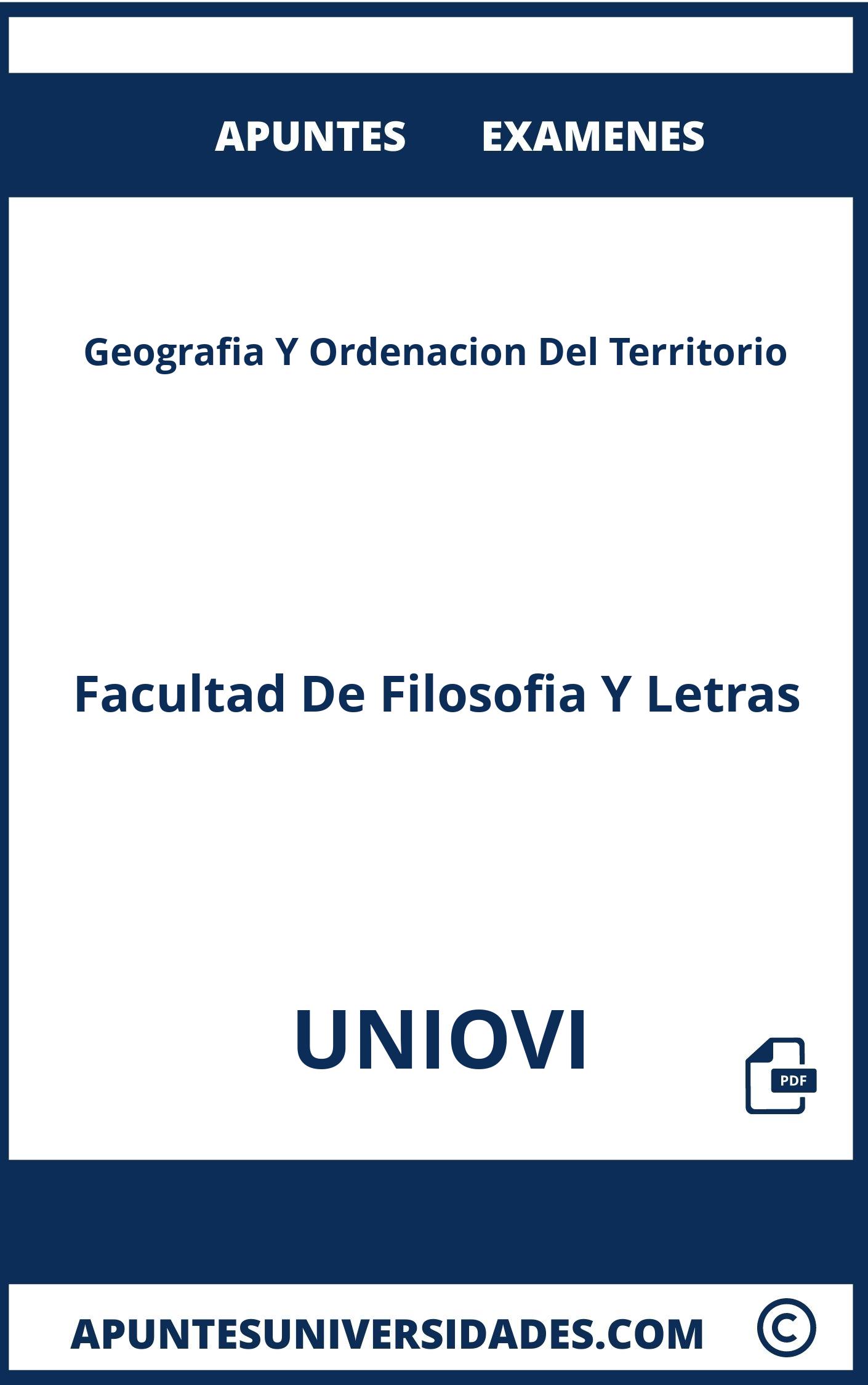 Apuntes y Examenes Geografia Y Ordenacion Del Territorio UNIOVI