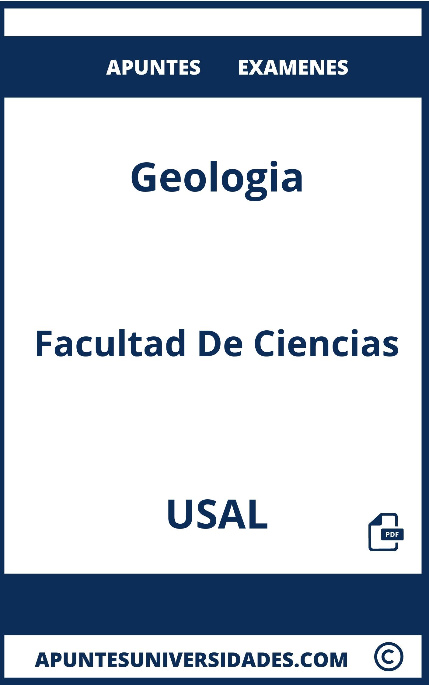 Examenes y Apuntes Geologia USAL