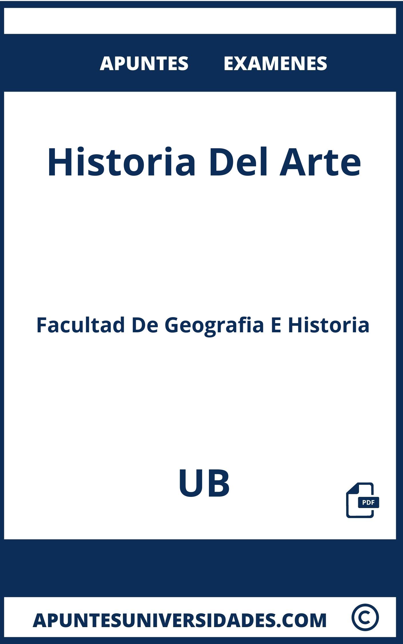 Examenes y Apuntes Historia Del Arte UB