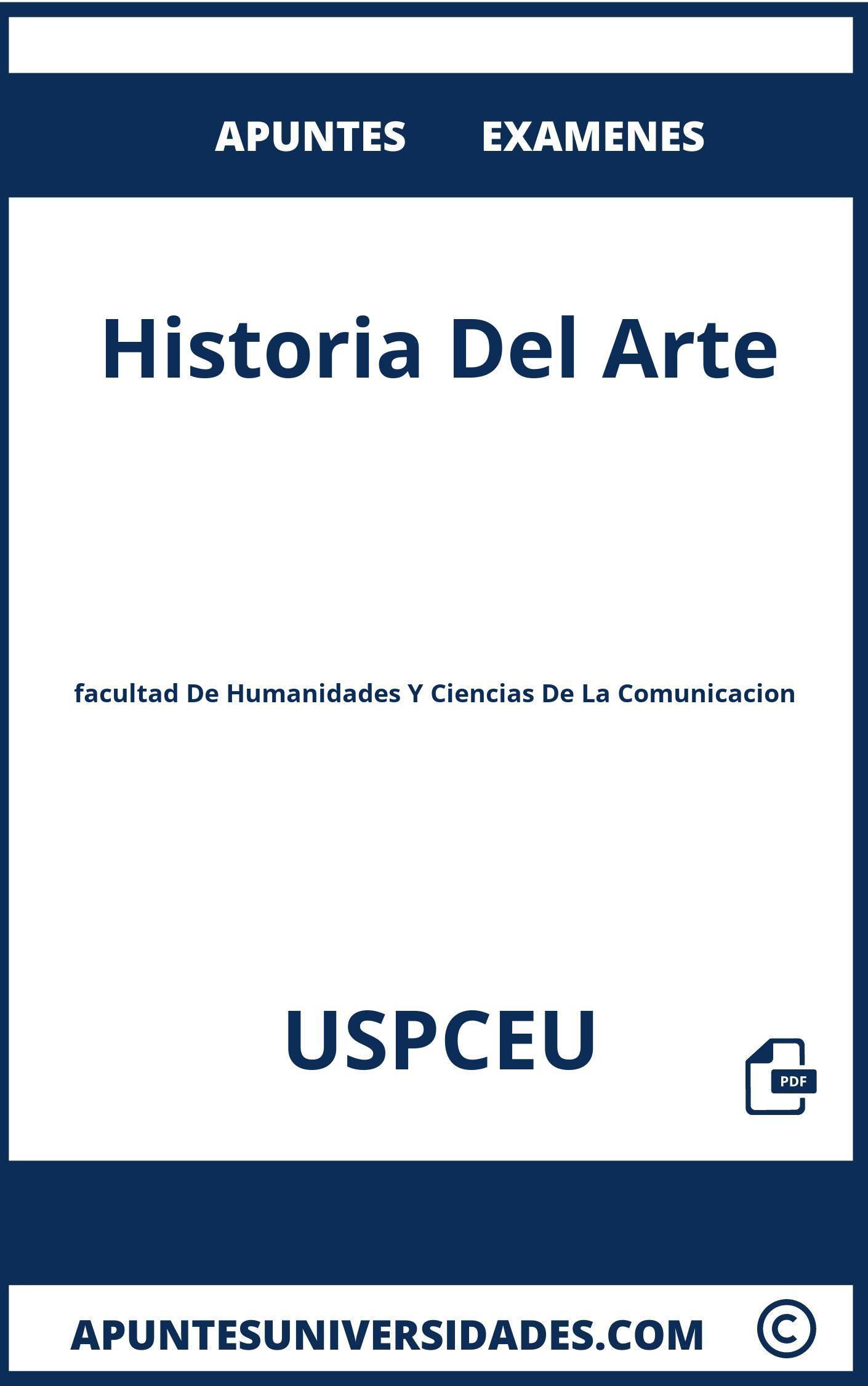 Apuntes y Examenes Historia Del Arte USPCEU